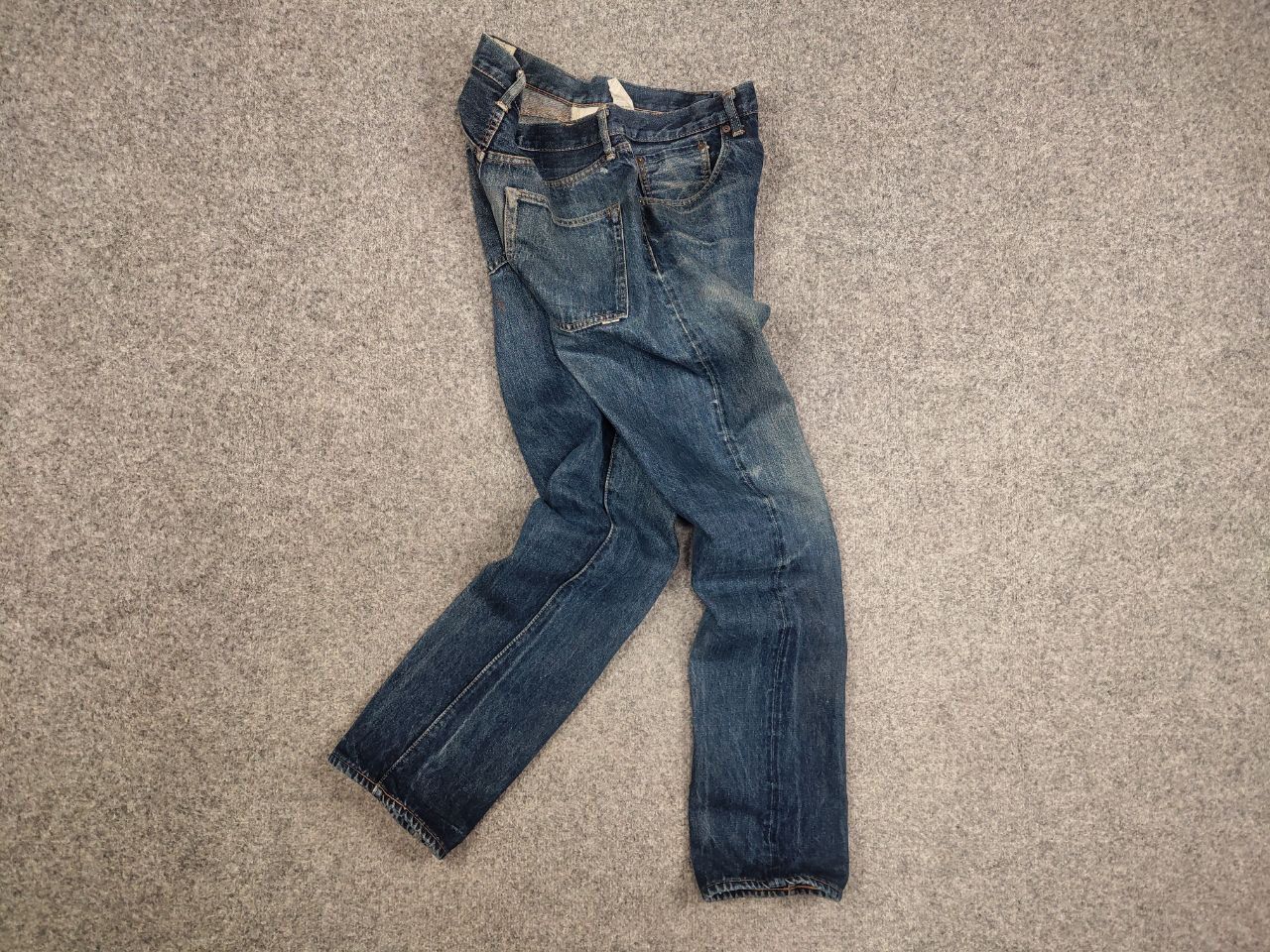Orslow Vintage OrSlow Japan Selvedge Distressed paint Denim Jeans Size US 32 / EU 48 - 12 Thumbnail