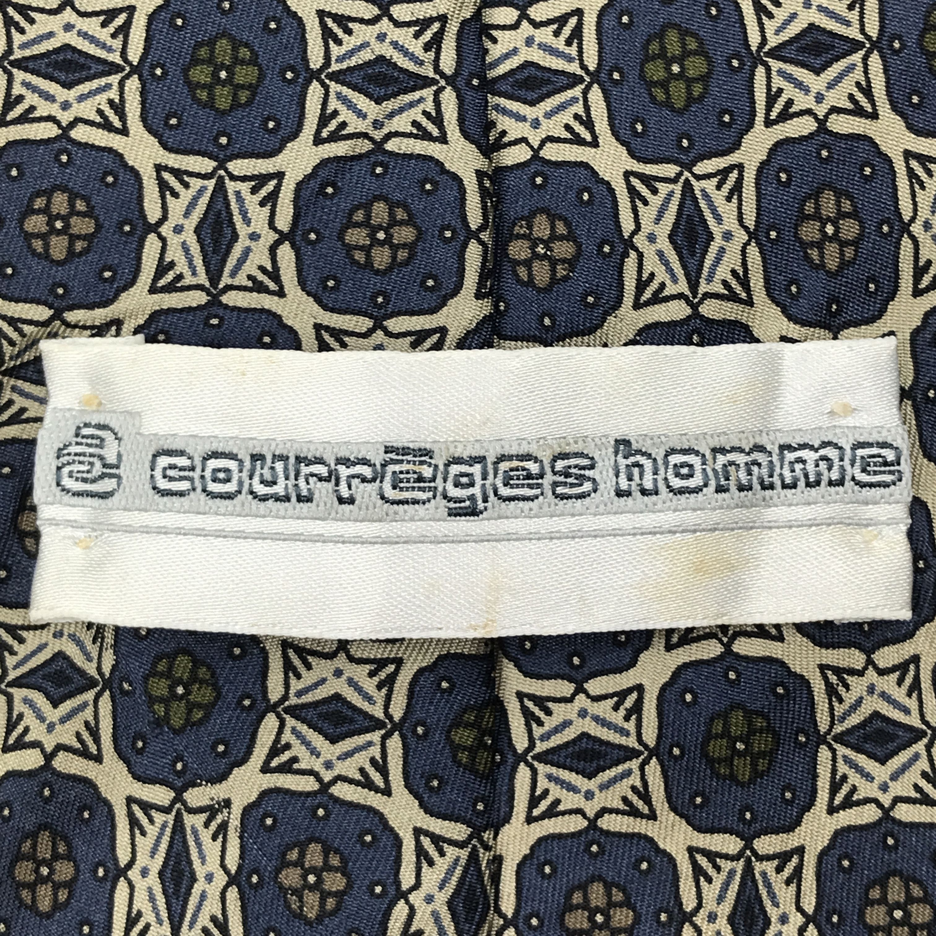 Courreges × Vintage Vintage Courreges Silk Necktie Size ONE SIZE - 8 Thumbnail