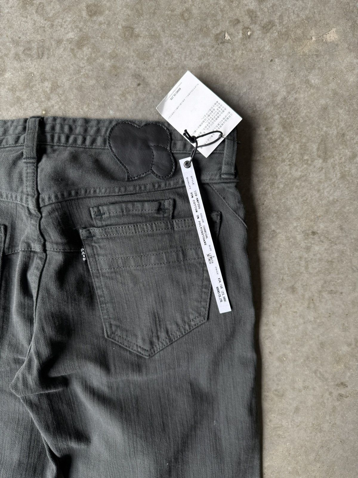 Number (N)ine Number (N)ine SS08 Double Pocket Pain Denim Charcoal Size US 30 / EU 46 - 2 Thumbnail