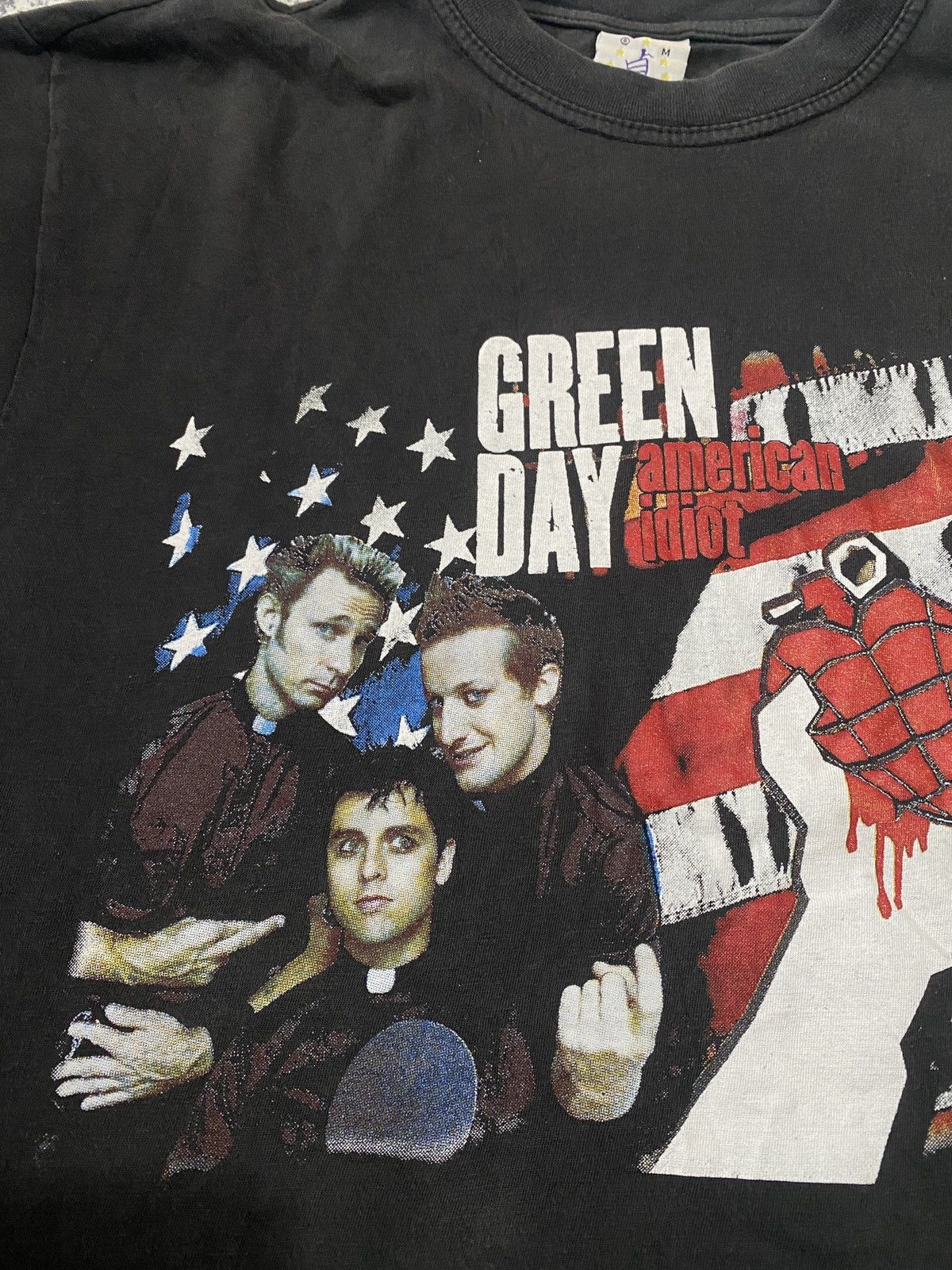Vintage Vintage green day american idiot rare two sided tee 00s/90s Size US M / EU 48-50 / 2 - 4 Thumbnail