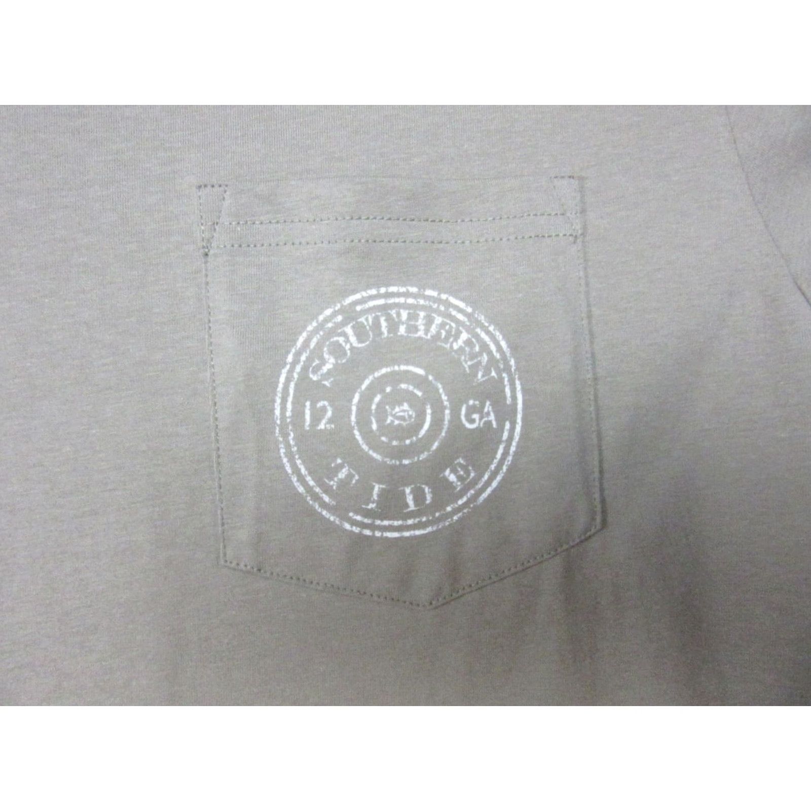 Southern Tide Southern Tide Shirt Mens Medium Brown Long Sleeve Hunting Outdoor Hiking Graphic Print Crew Neck Logo Pockets Regular Cotton Knit Duck Outdoor Mens Size US M / EU 48-50 / 2 - 2 Thumbnail