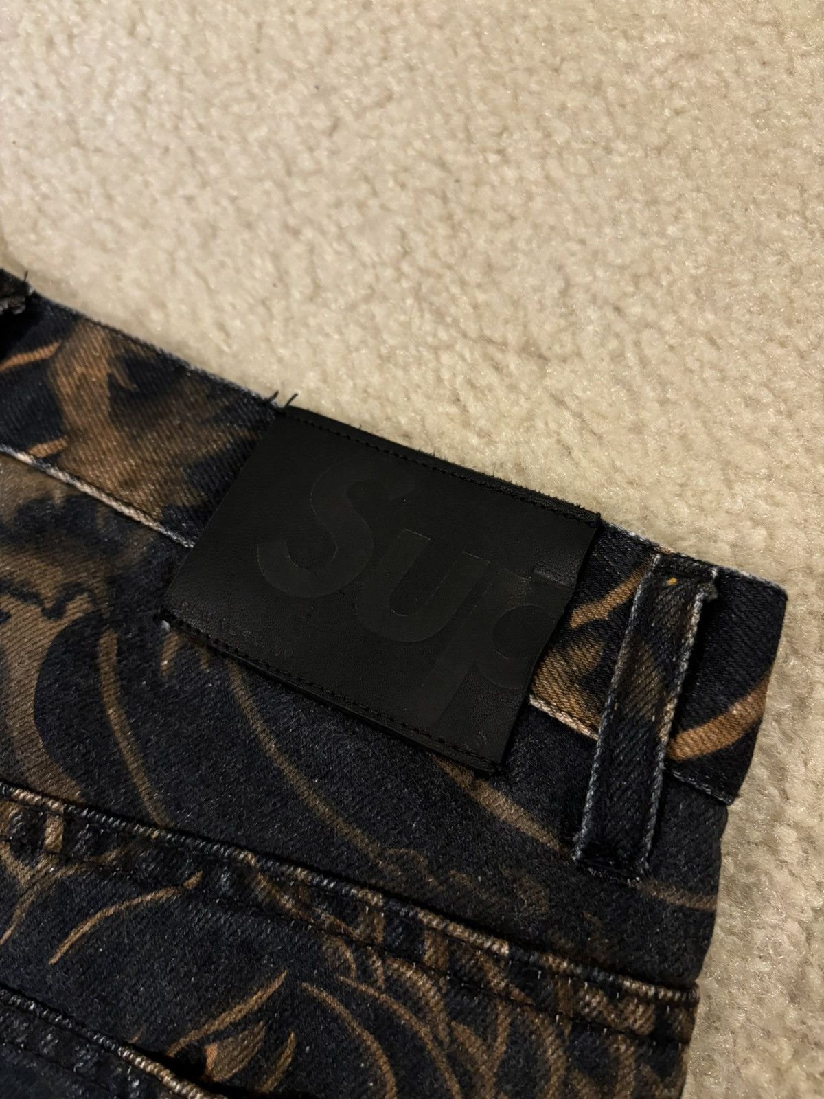 Supreme Supreme Waves Jeans Navy Gold Size US 30 / EU 46 - 8 Thumbnail