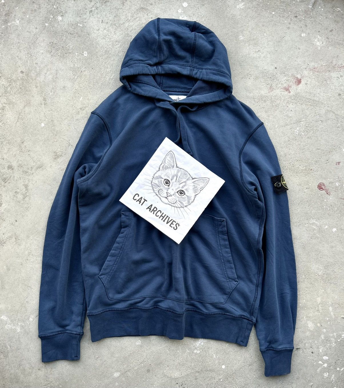 Stone Island STONE ISLAND BLUE LOGO PATCH HOODIE Size US L / EU 52-54 / 3 - 21 Thumbnail