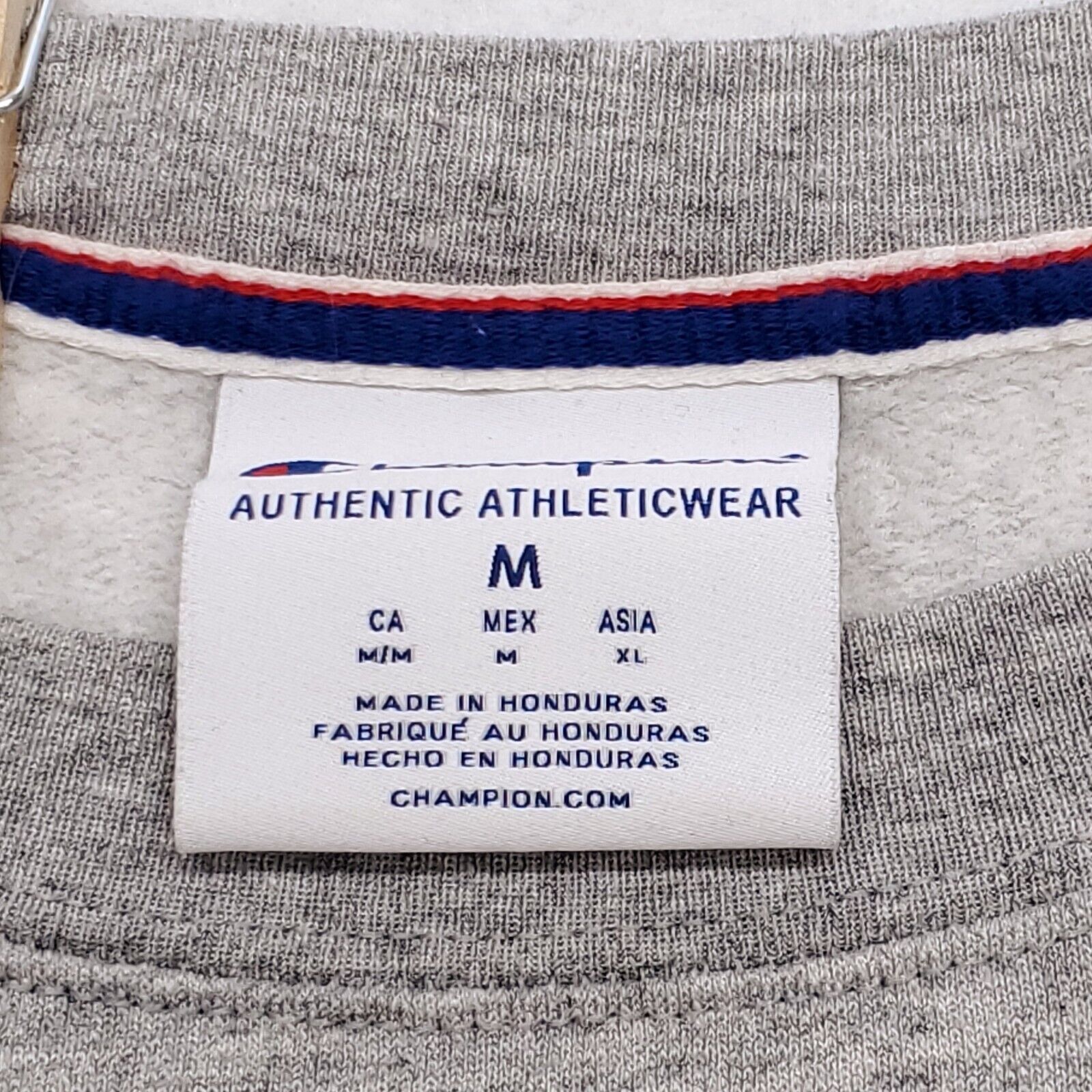 Champion Champion Casual Pullover Sweatshirt Womens Size M Gray White Size M / US 6-8 / IT 42-44 - 3 Thumbnail