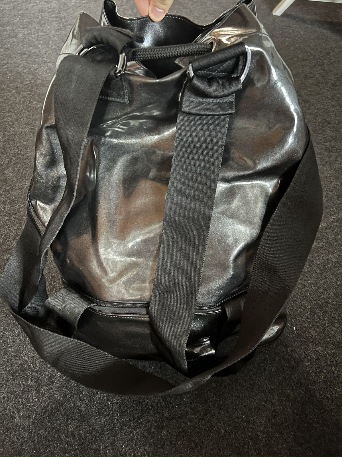 Adidas × Japanese Brand × Stella McCartney Stella McCartney pour adidas black glossy handbag, backpack Size ONE SIZE - 2 Thumbnail