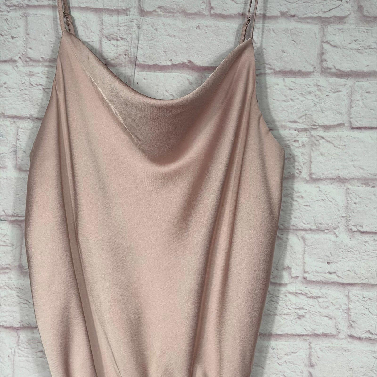 Other Light Pink Satin and Jersey Bodysuit with Cowl Neck Medium Size M / US 6-8 / IT 42-44 - 3 Thumbnail