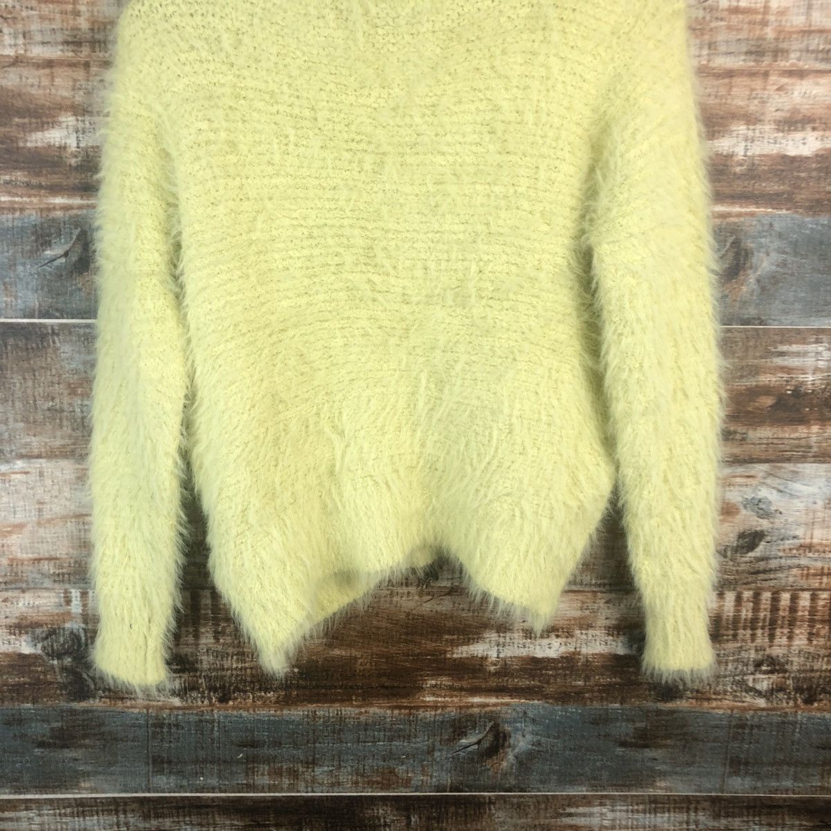 Vintage DL Choco Raffine Yellow Mohair Knitwear #C541 Size M / US 6-8 / IT 42-44 - 14 Thumbnail