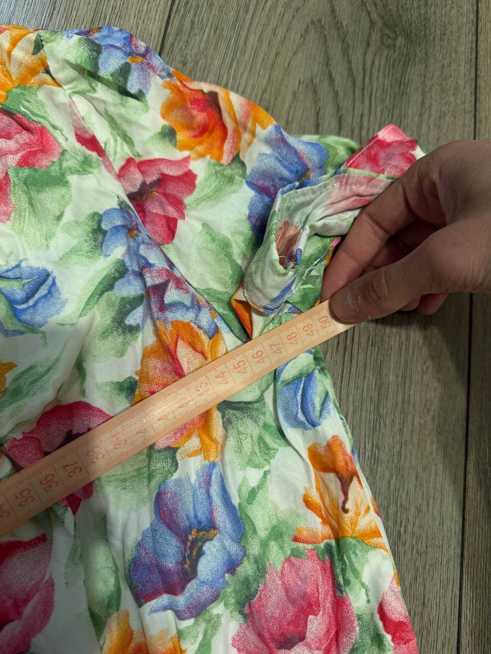 Other Vintage Therese Baumarie Paris Womens Blouse Size 3 Floral Size XS / US 0-2 / IT 36-38 - 5 Thumbnail