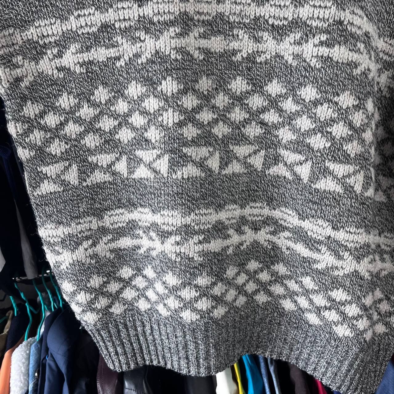 Lacoste 90s Lacoste Chemise Nordic Fair Isle Wool Knit Sweater Size US L / EU 52-54 / 3 - 16 Thumbnail