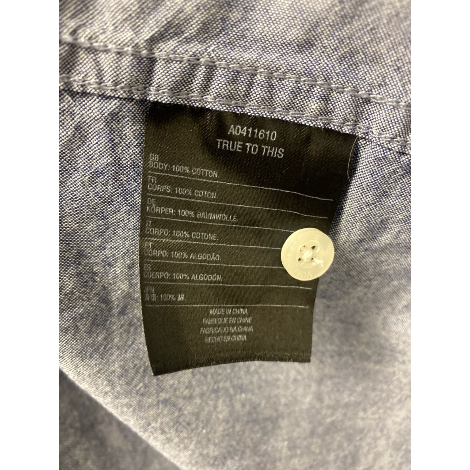 Volcom Volcom Button Down Shirt Men's Short Sleeve Cotton Solid Gray Size XL Size US XL / EU 56 / 4 - 7 Thumbnail
