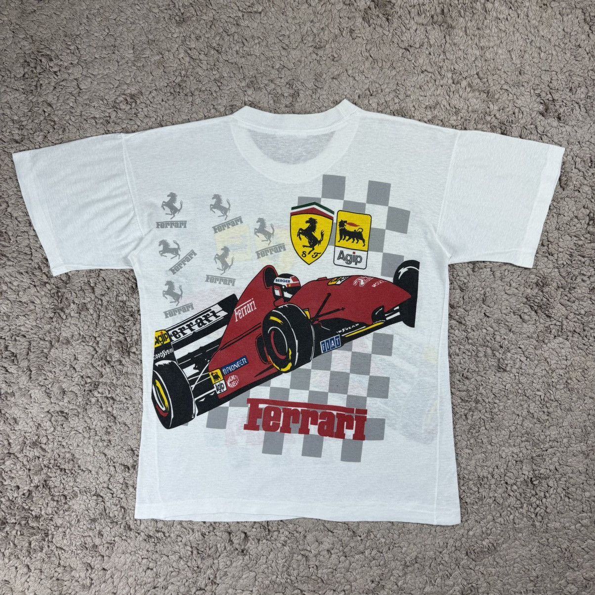 Formula 1 Vintage 1990s Ferrari Formula 1 Animation Graphic T-shirt Size US M / EU 48-50 / 2 - 2 Thumbnail
