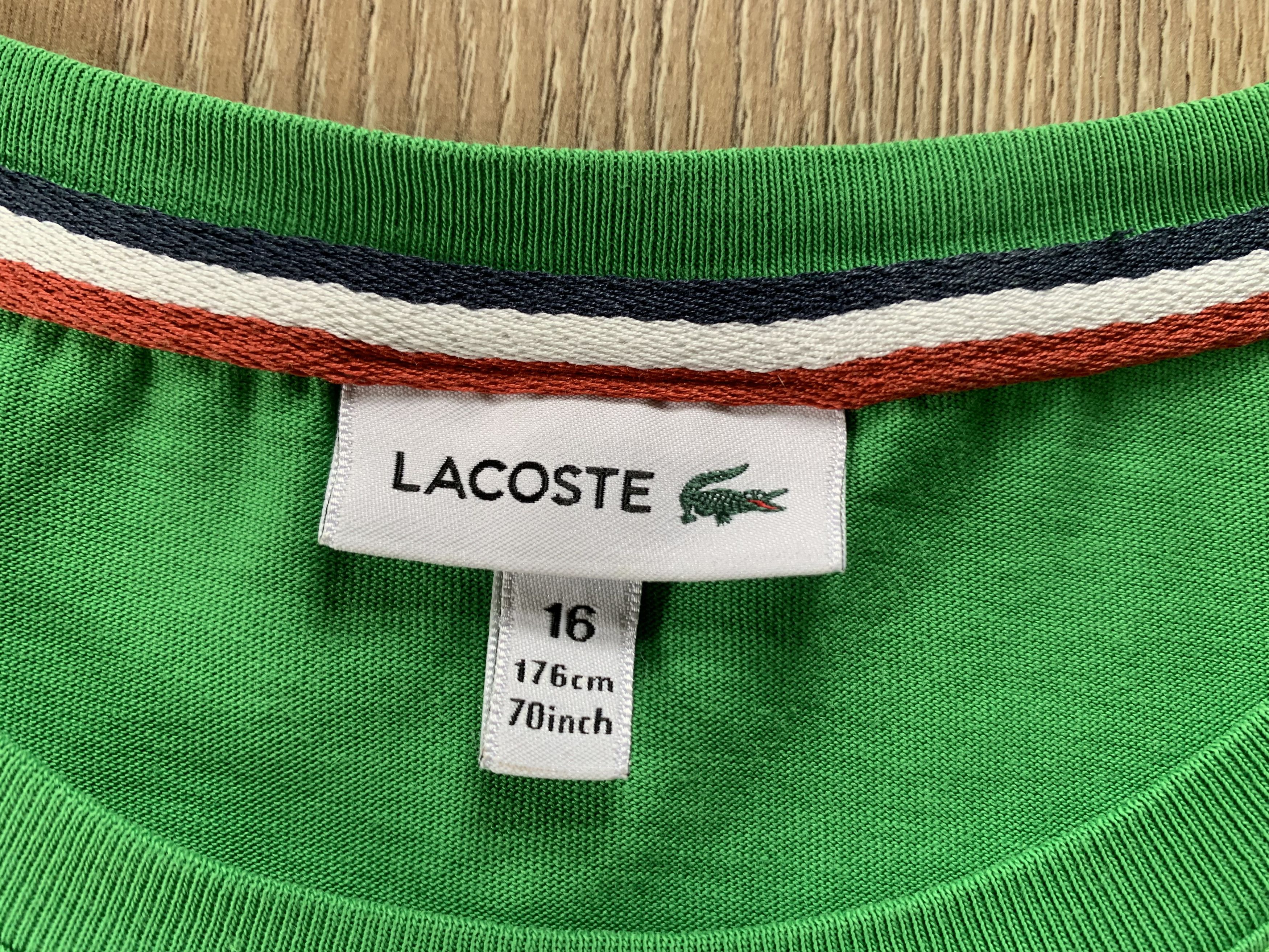 Lacoste Lacoste Cotton Green Basic T Shirt Size US S / EU 44-46 / 1 - 5 Thumbnail