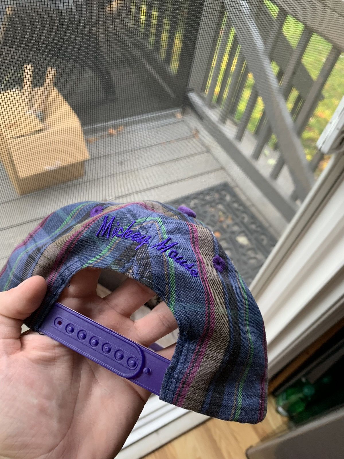 Disney × Mickey Mouse × Vintage Vintage Plaid Mickey ‘M’ Hat Size ONE SIZE - 2 Thumbnail