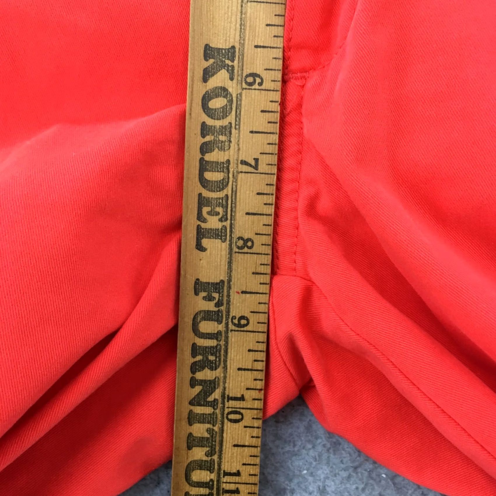 J.Crew J.CREW Andie Chino Pants Womens 0 Red Orange Cotton Blend Mid Rise Zip Fly Casual Shirt? Size 25" / US 0 / IT 36 - 7 Thumbnail