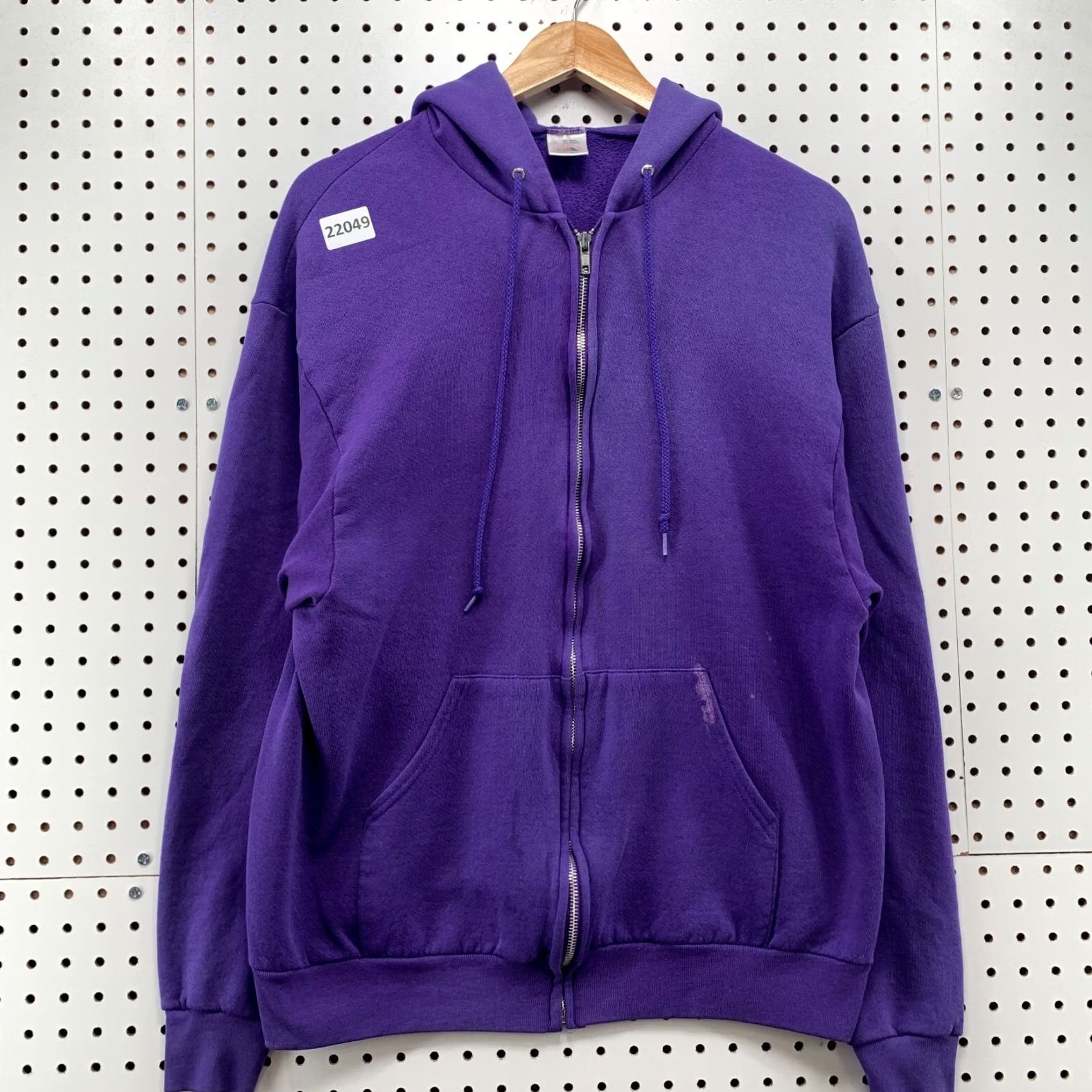 Vintage Vintage 90s Hooded Full Zip Sweatshirt Purple FOTL Mens Large Size US L / EU 52-54 / 3 - 6 Thumbnail