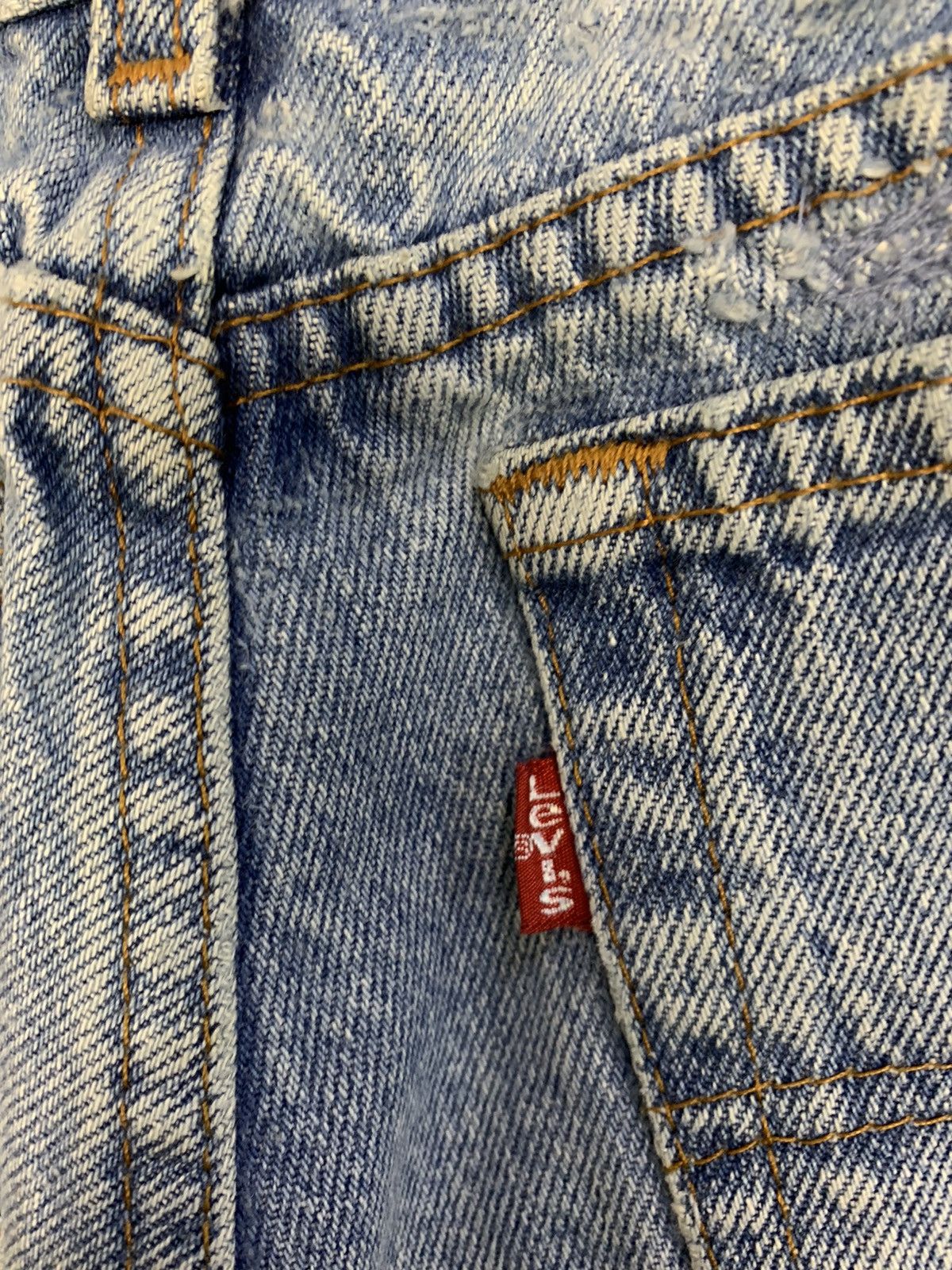 Levi's 80s 90s Levi’s Strauss 701 Indigo Denim Jeans Buttonfly Size 26" / US 2 / IT 38 - 10 Thumbnail