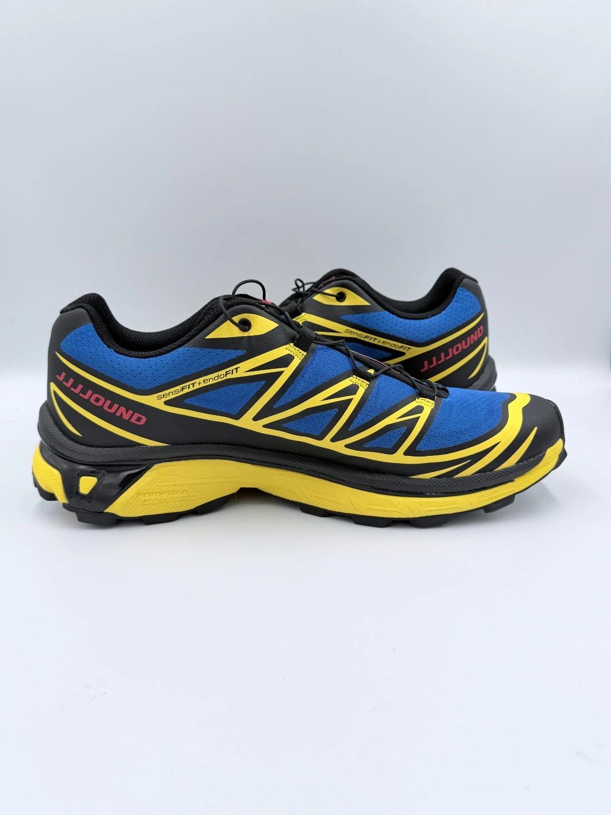 JJJJound × Salomon JJJJound Salomon XT-6 Nautical Blue Lemon Yellow Red Size US 10.5 / EU 43-44 - 4 Thumbnail