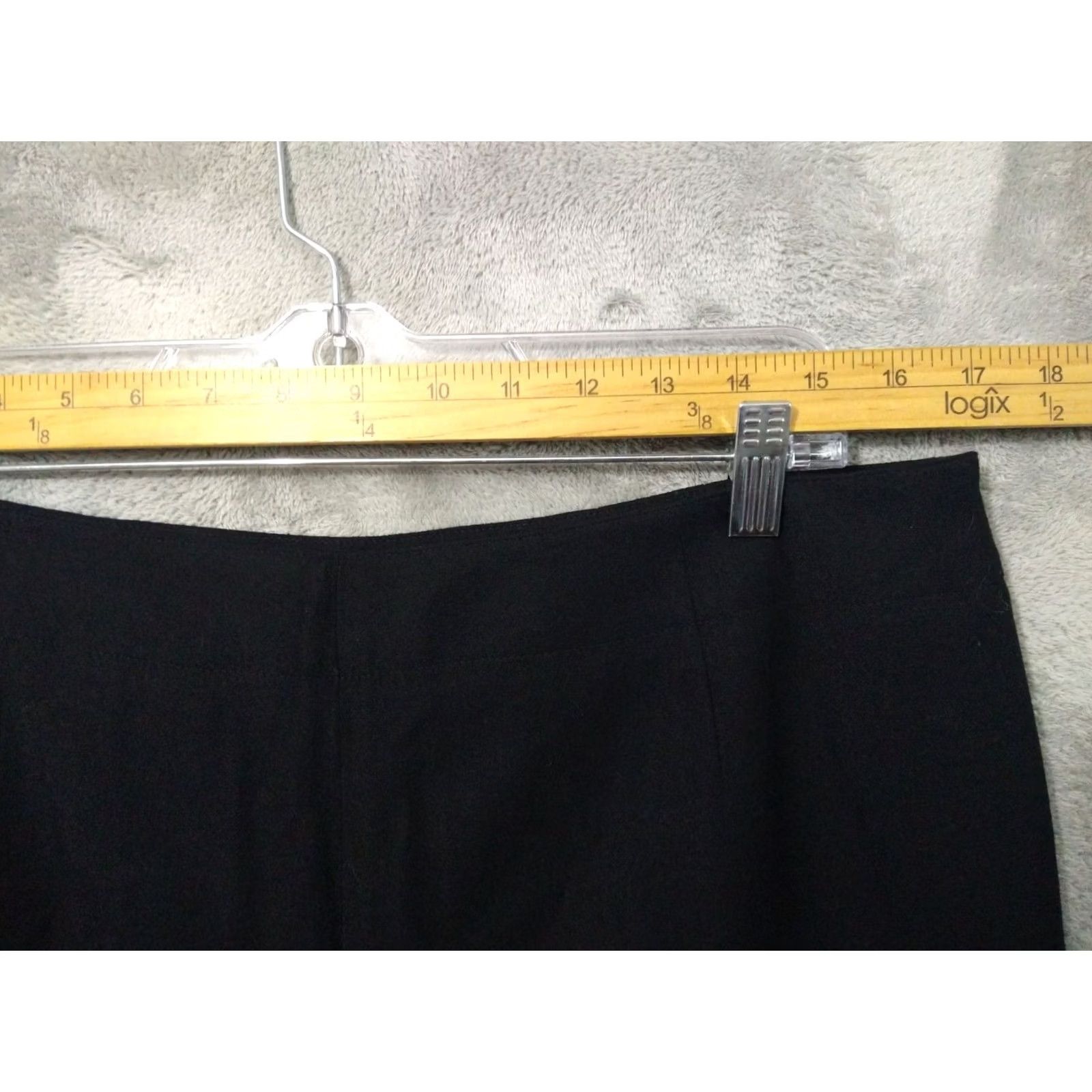 Talbots Talbots Dress Pants Women 16 Petite Black Wool Stretch Wide Leg High Rise Career Size 38" / US 16 / IT 52 - 3 Thumbnail