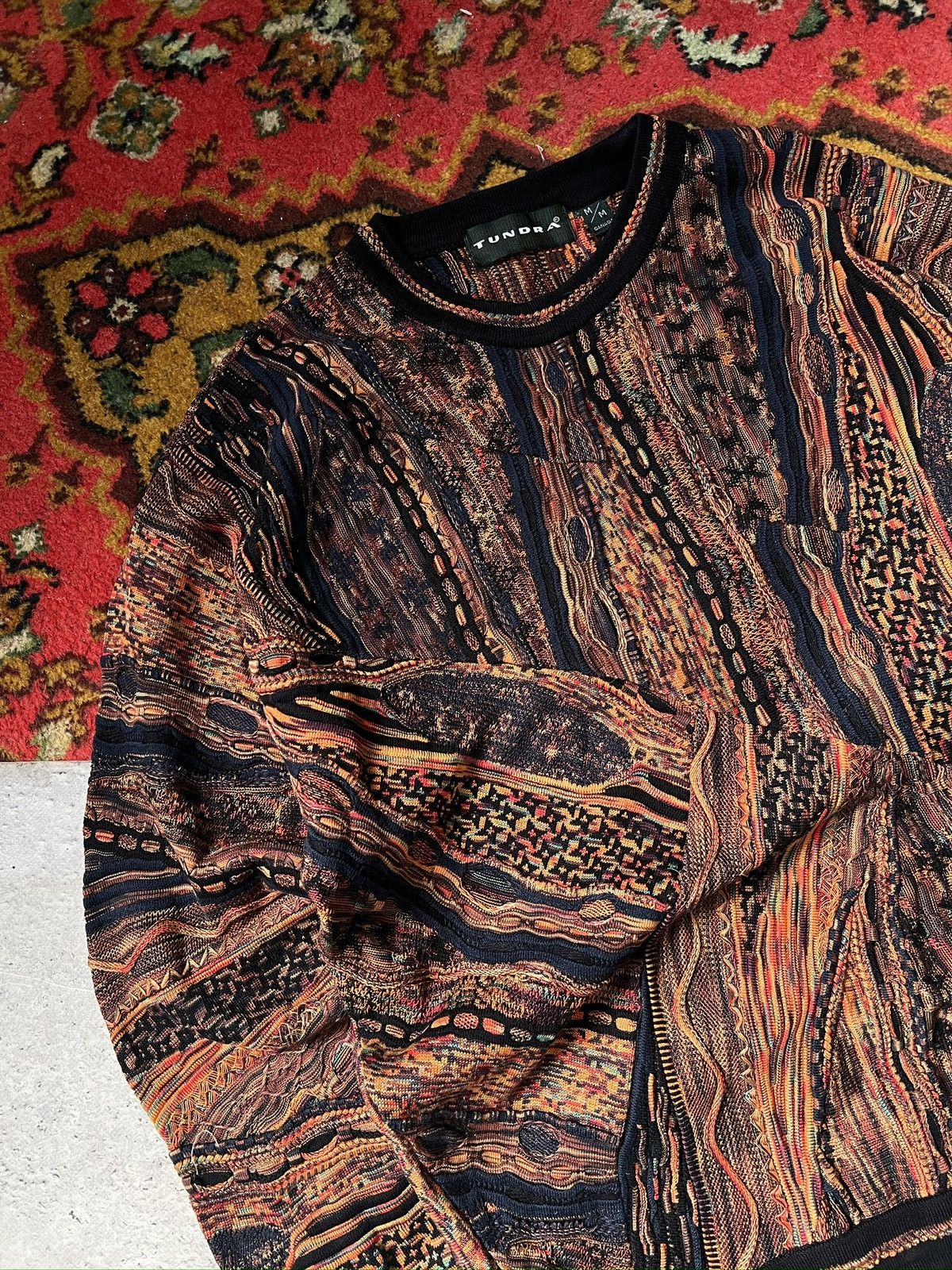 Tundra Coogi style tundra Australia knitted sweater y2k Size US M / EU 48-50 / 2 - 2 Thumbnail