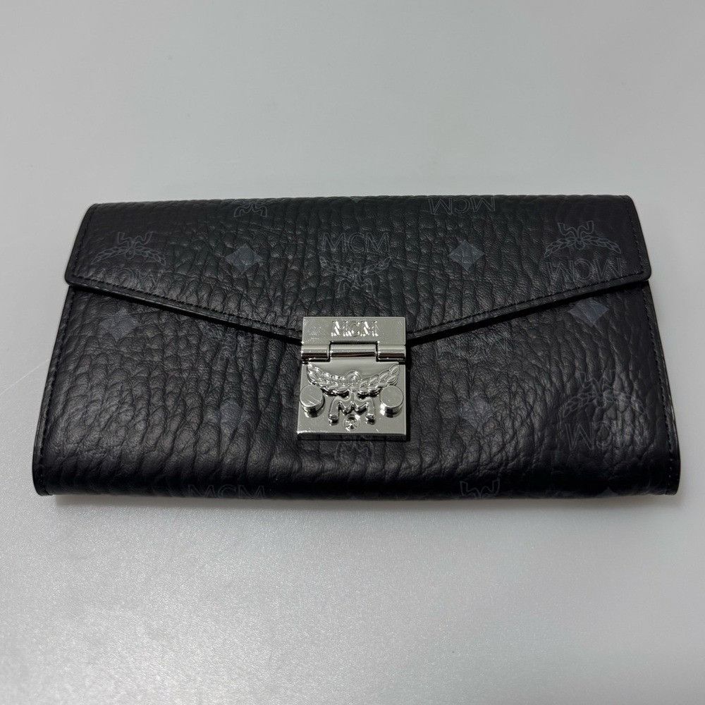 MCM MCM Tracy Wallet Monogram Logo Black Size ONE SIZE - 1 Thumbnail