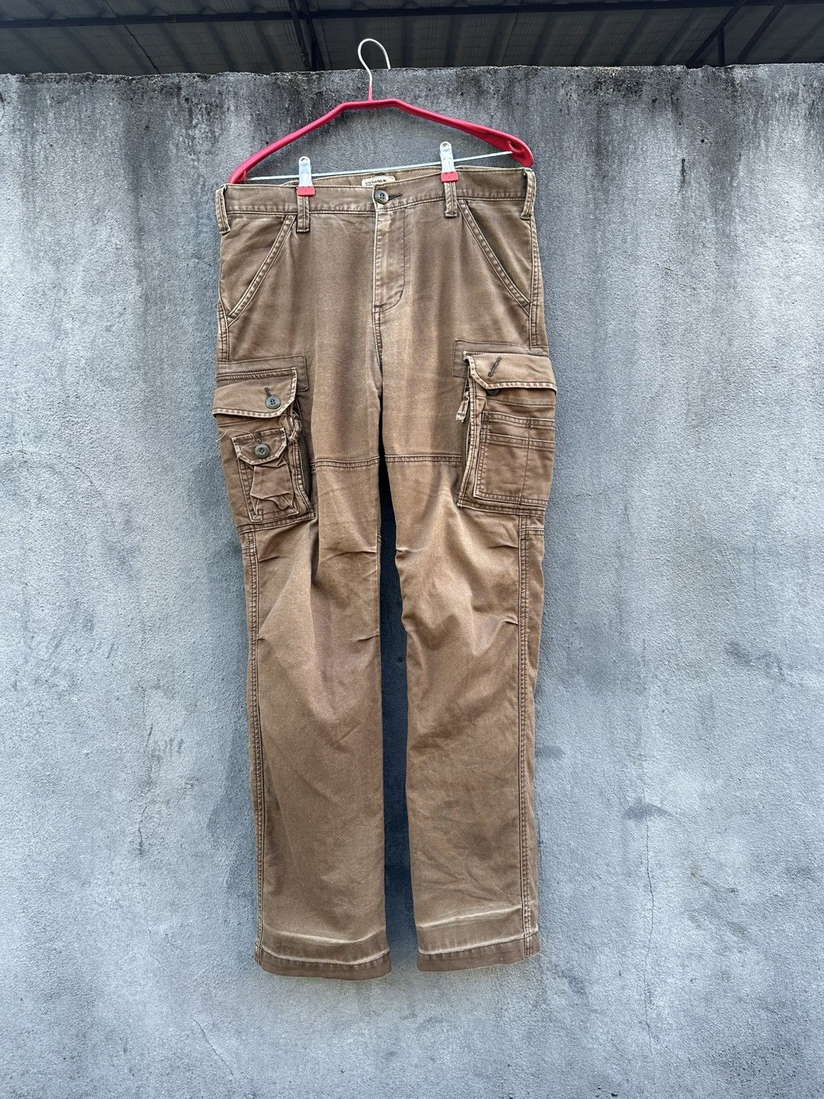 Alpha Industries 🪖Vintage Faded Alpha Industries Brown Cargo Pants Size US 30 / EU 46 - 2 Thumbnail