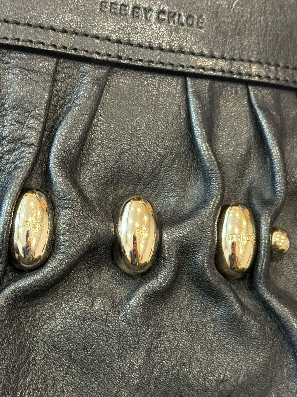 See by Chloe See by Chloe Black Elegant Leather Shoulder Bag Size ONE SIZE - 9 Thumbnail