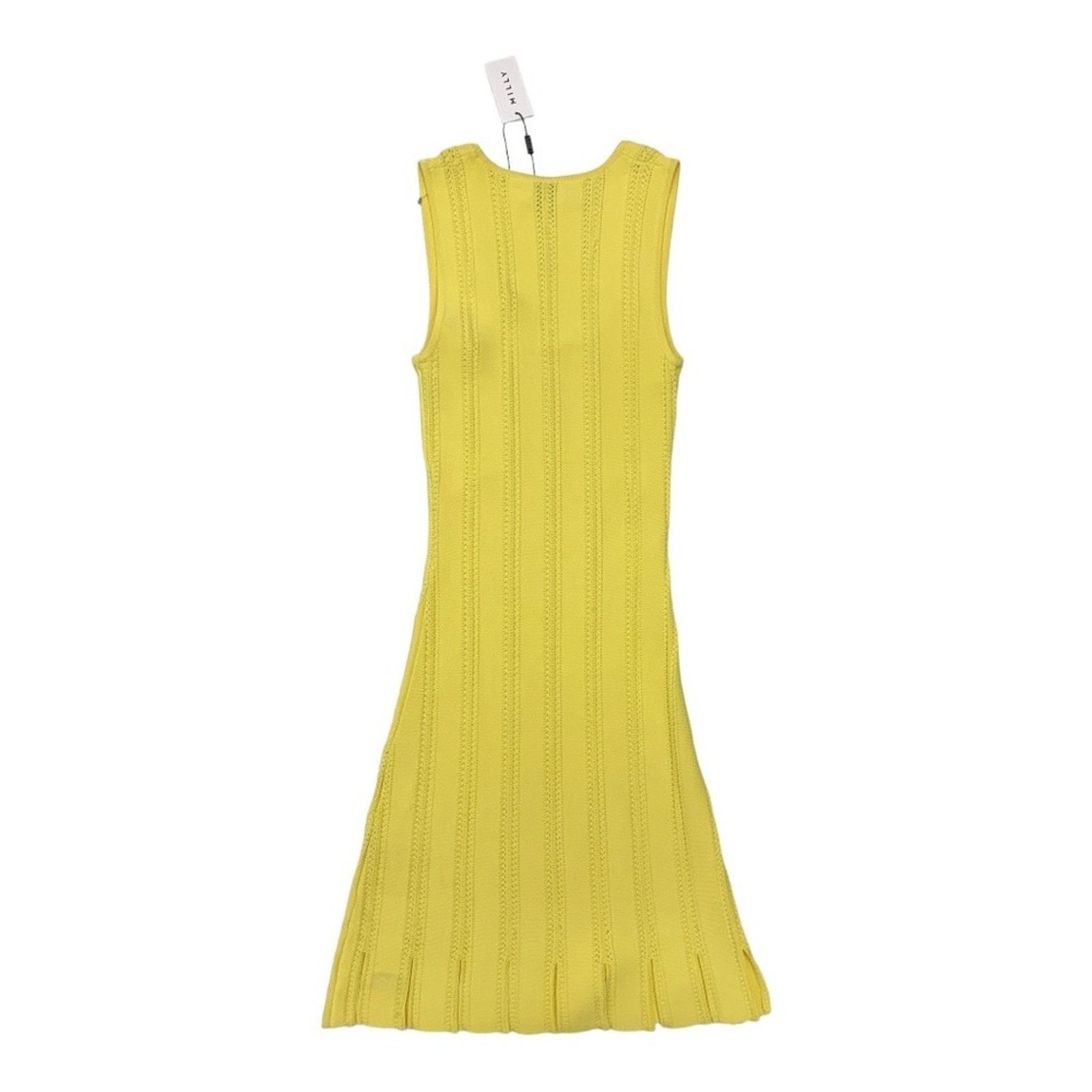 MILLY NWT Milly Yellow Knitted Dress Size S Size S / US 4 / IT 40 - 4 Thumbnail