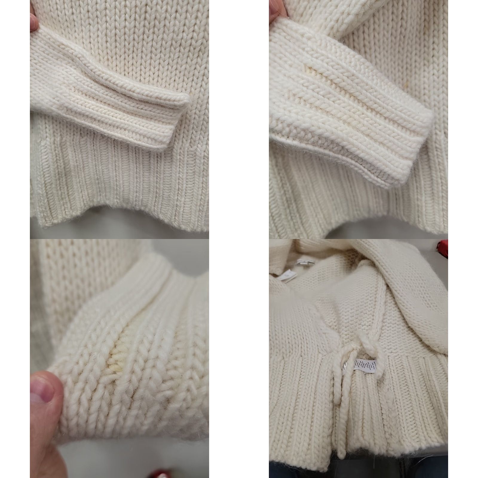 Banana Republic VINTAGE Banana Republic Cardigan Shawl Collar Sweater Beige Wool Womens XS Size XS / US 0-2 / IT 36-38 - 8 Thumbnail