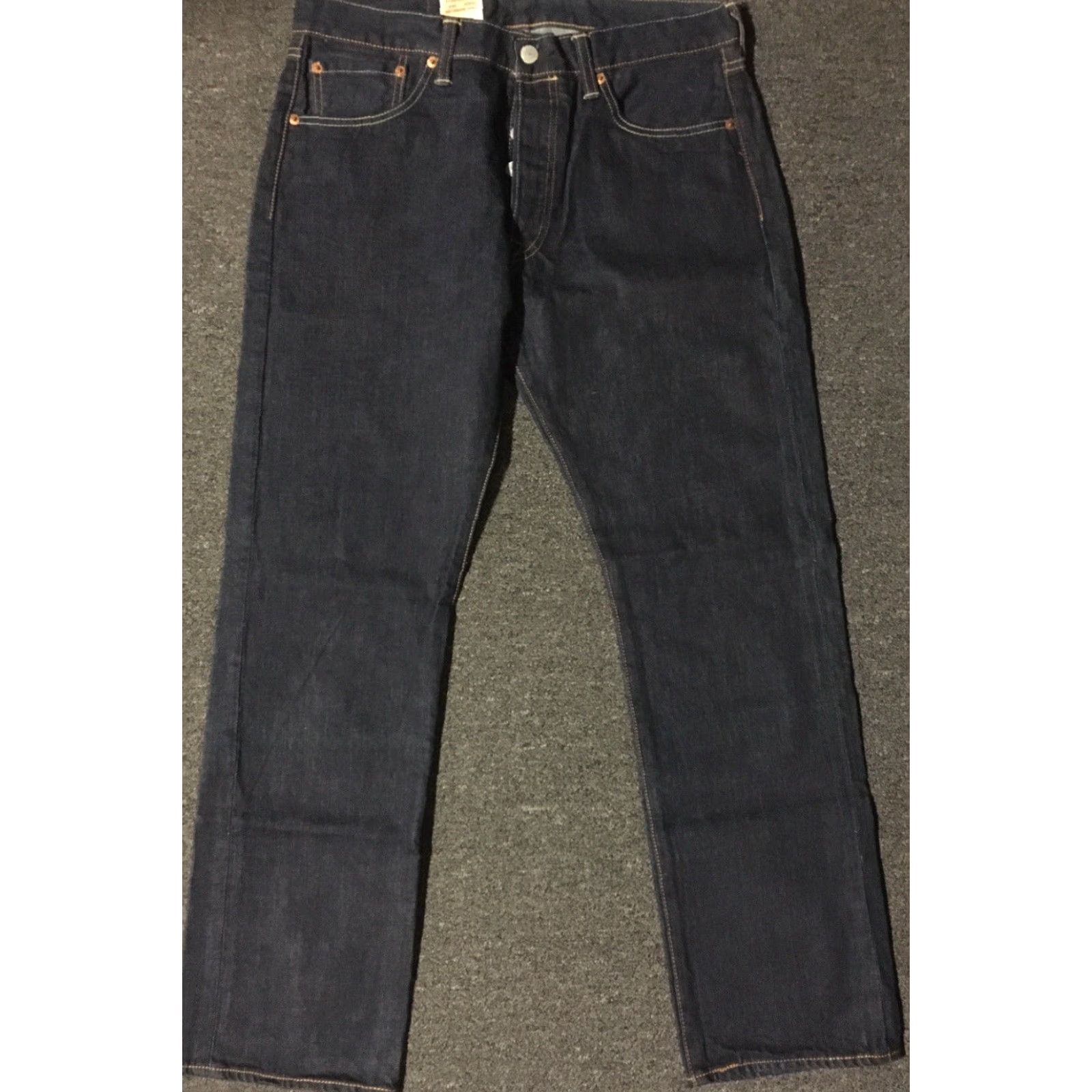 Levi's VINTAGE Levi’s 501 Jeans Button Fly Straight Denim Blue 33/30 Men Regular 80s 90s Grunge Cowboy Trucker Skate Size US 33 - 4 Thumbnail