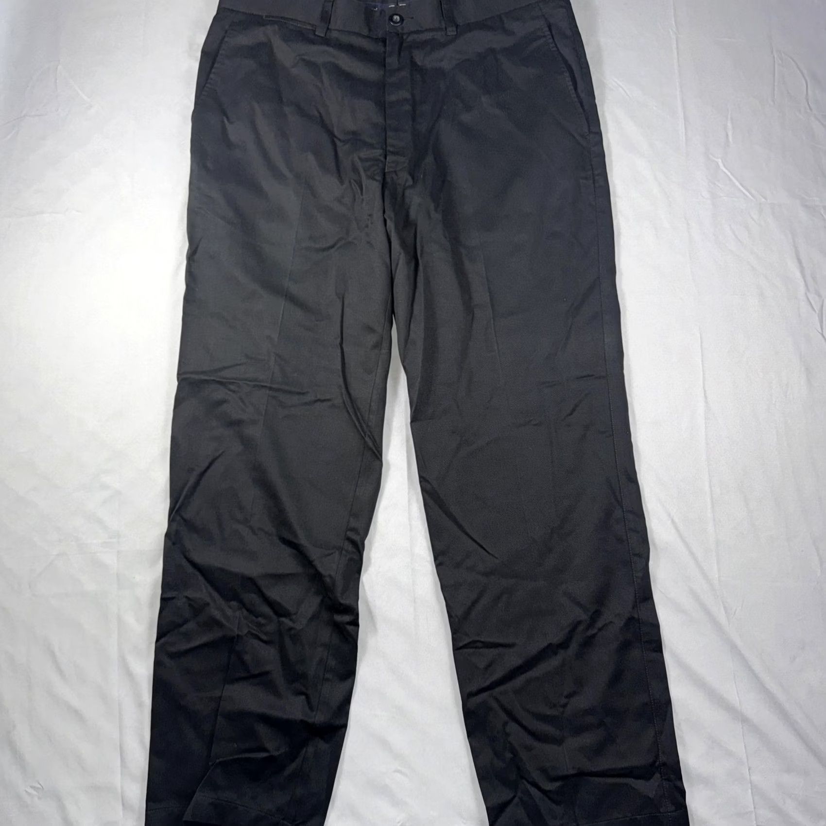 Vintage ZegnaSport Pants Mens 36x31 Black Chino Regular Fit Cotton Tencel Casual Office Mens Size US 36 / EU 52 - 2 Thumbnail