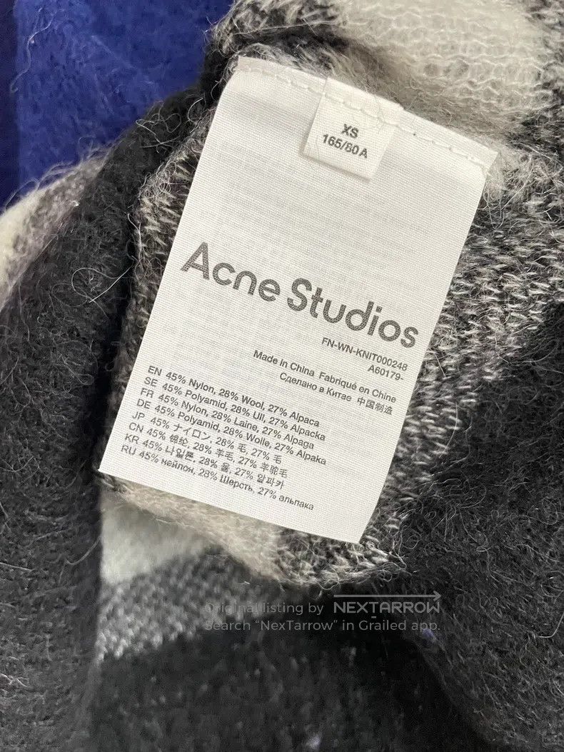 Acne Studios Acne Studios Blue Striped Sweater, Mohair Blended Fabric Size US XS / EU 42 / 0 - 3 Thumbnail