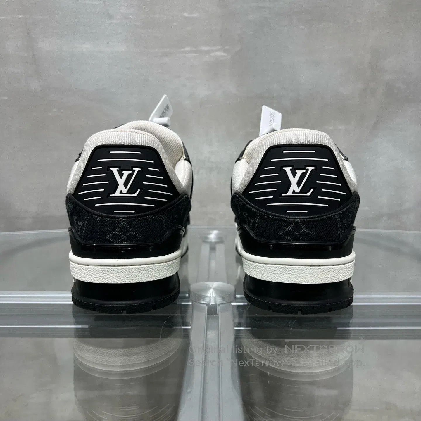 Louis Vuitton Louis Vuitton Trainer Black and White Jeans shoes Size US 7.5 / EU 40-41 - 6 Thumbnail