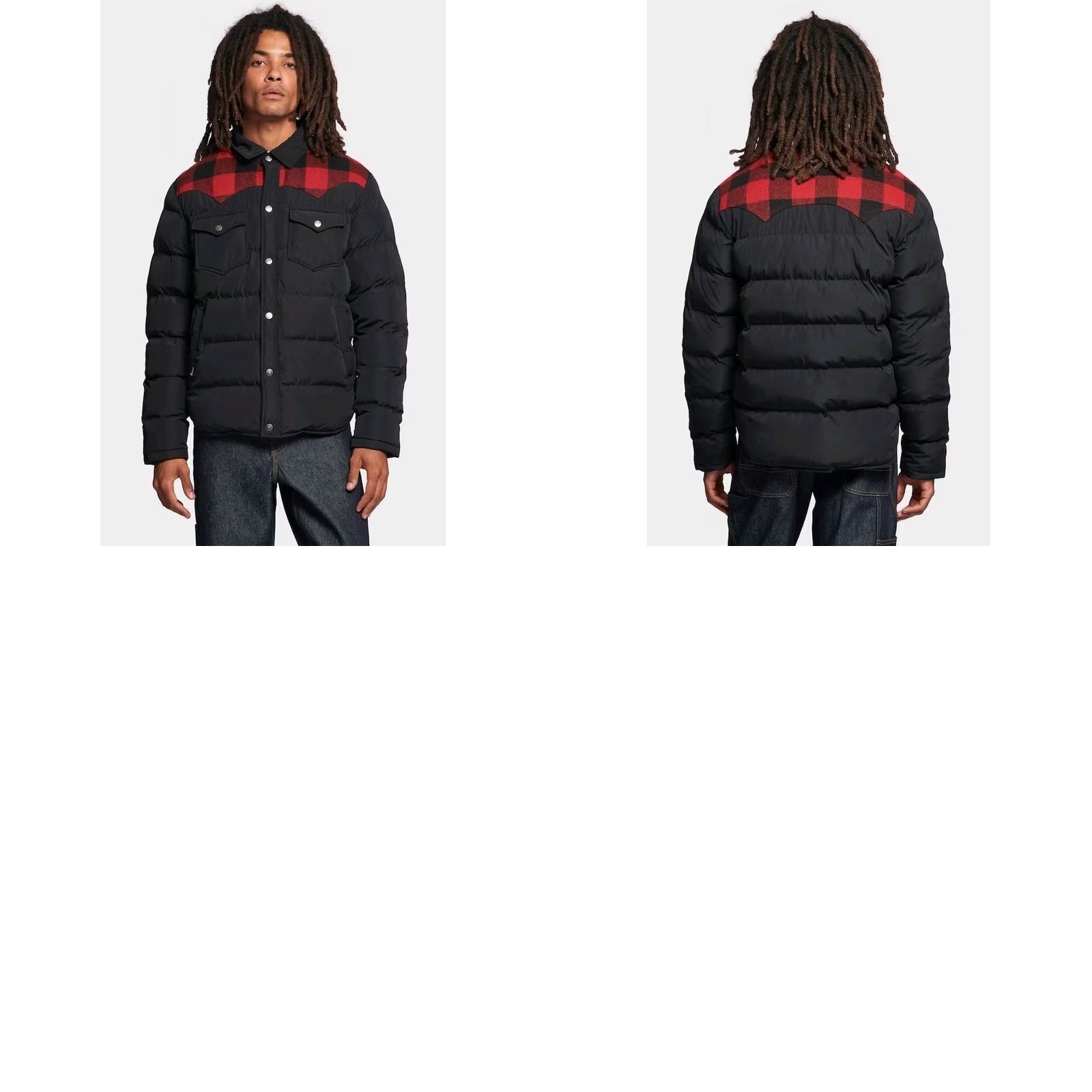 Penfield VINTAGE Penfield Rockford Buffalo Check Yoke Down Puffer Jacket Black Red Men's XL Jacket Size US XL / EU 56 / 4 - 10 Thumbnail