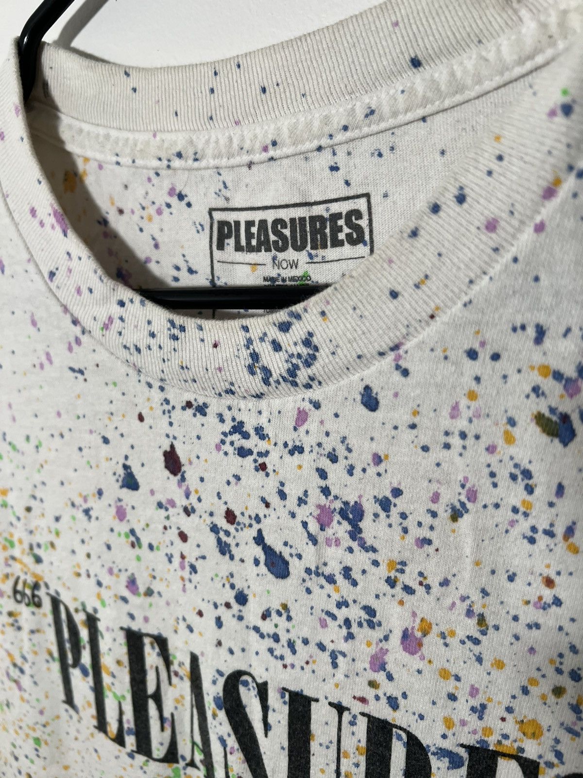 Pleasures Pleasures White T-Shirt Size US L / EU 52-54 / 3 - 3 Thumbnail