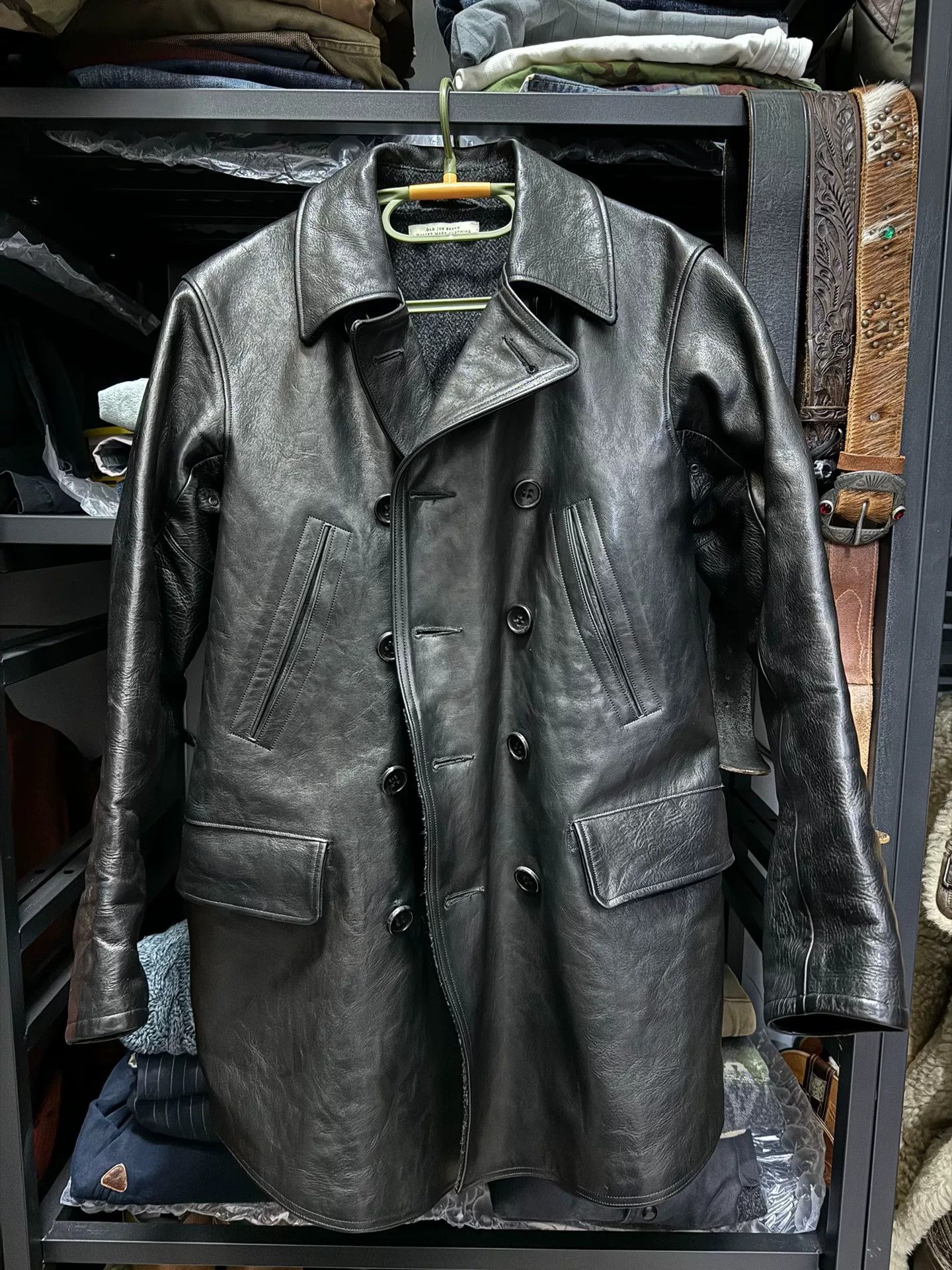 Old Joe old joe double-breasted horsehide leather jacket Size US S / EU 44-46 / 1 - 1 Thumbnail