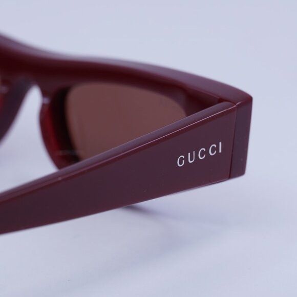 Gucci Gucci GG1779S 003 Sunglasses Burgundy Cat Eye Frame, Brown Size ONE SIZE - 6 Thumbnail