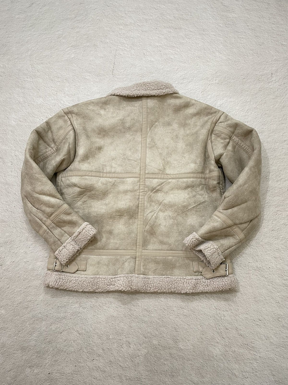 14th Addiction 2000s Japanese Beige Fur Collar Jacket Bondage LGB Japan Y2K Size US M / EU 48-50 / 2 - 6 Thumbnail
