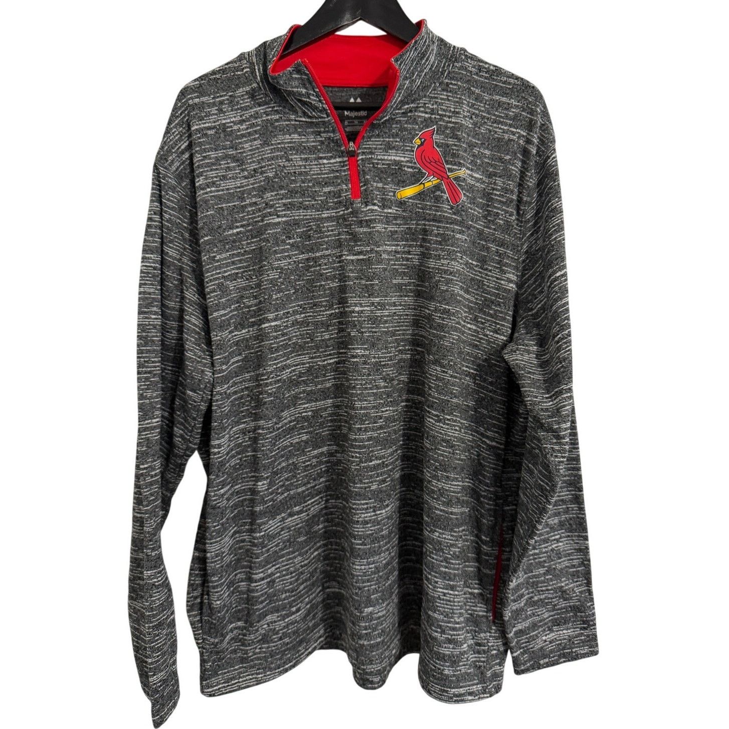 Majestic St. Louis Cardinals 1/4-Zip Pullover Men's Size XL Size US XL / EU 56 / 4 - 1 Thumbnail