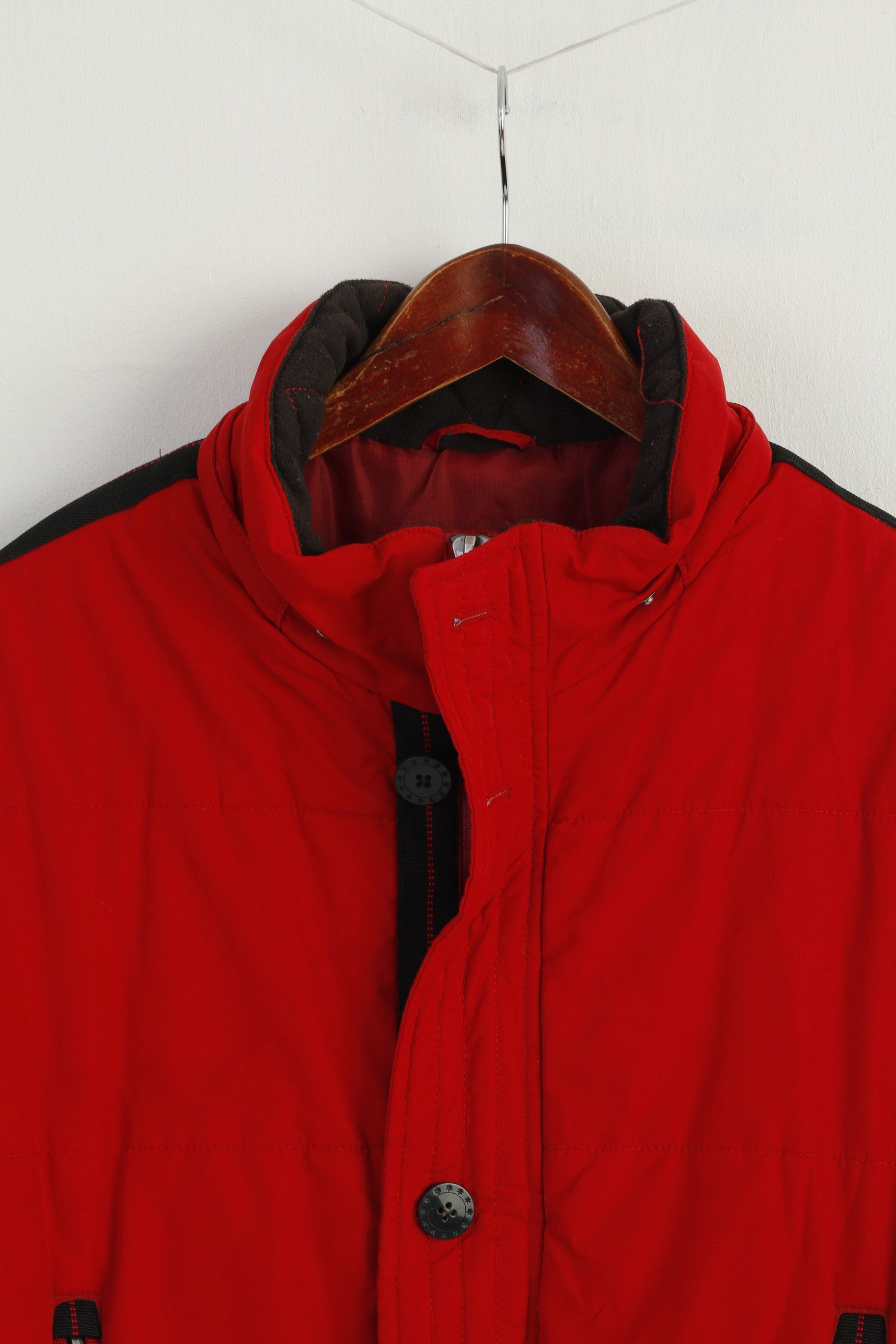 Vintage John Bradley Men 54 L Jacket Red Padded 9005 Size US L / EU 52-54 / 3 - 3 Thumbnail