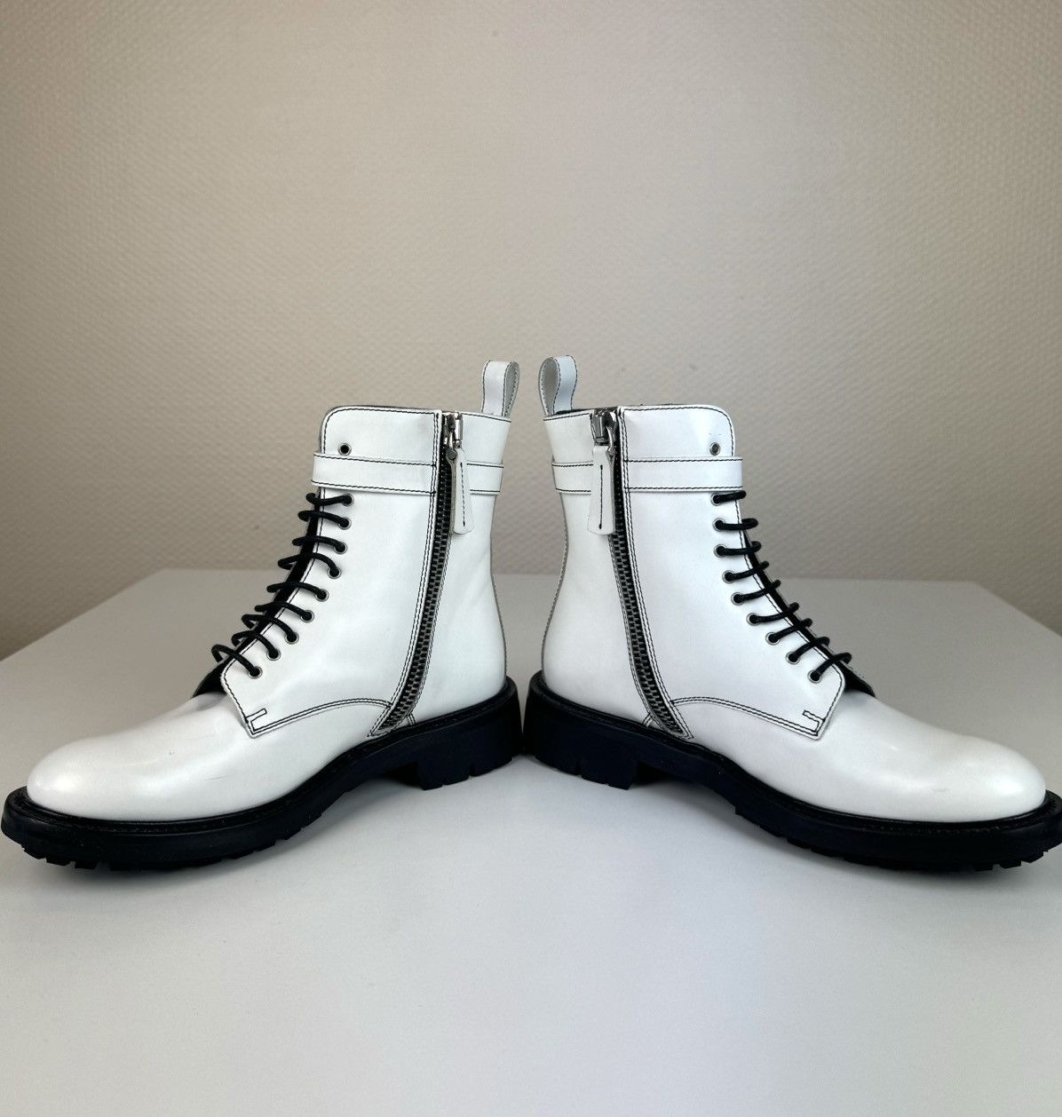 Belstaff Belstaff Finley biker moto lace up boots patent leather 36 Size US 6 / IT 36 - 14 Thumbnail