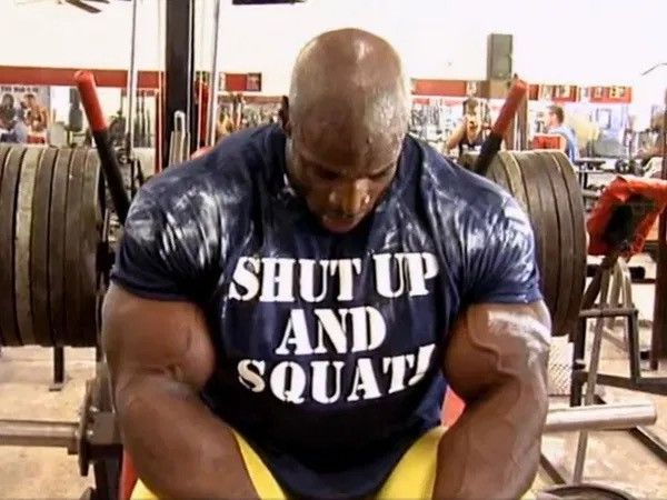 Other ❗️Ronnie Coleman HUMOR SHUT UP AND SQUAT T-shirt 90s Style Size US XL / EU 56 / 4 - 1 Thumbnail