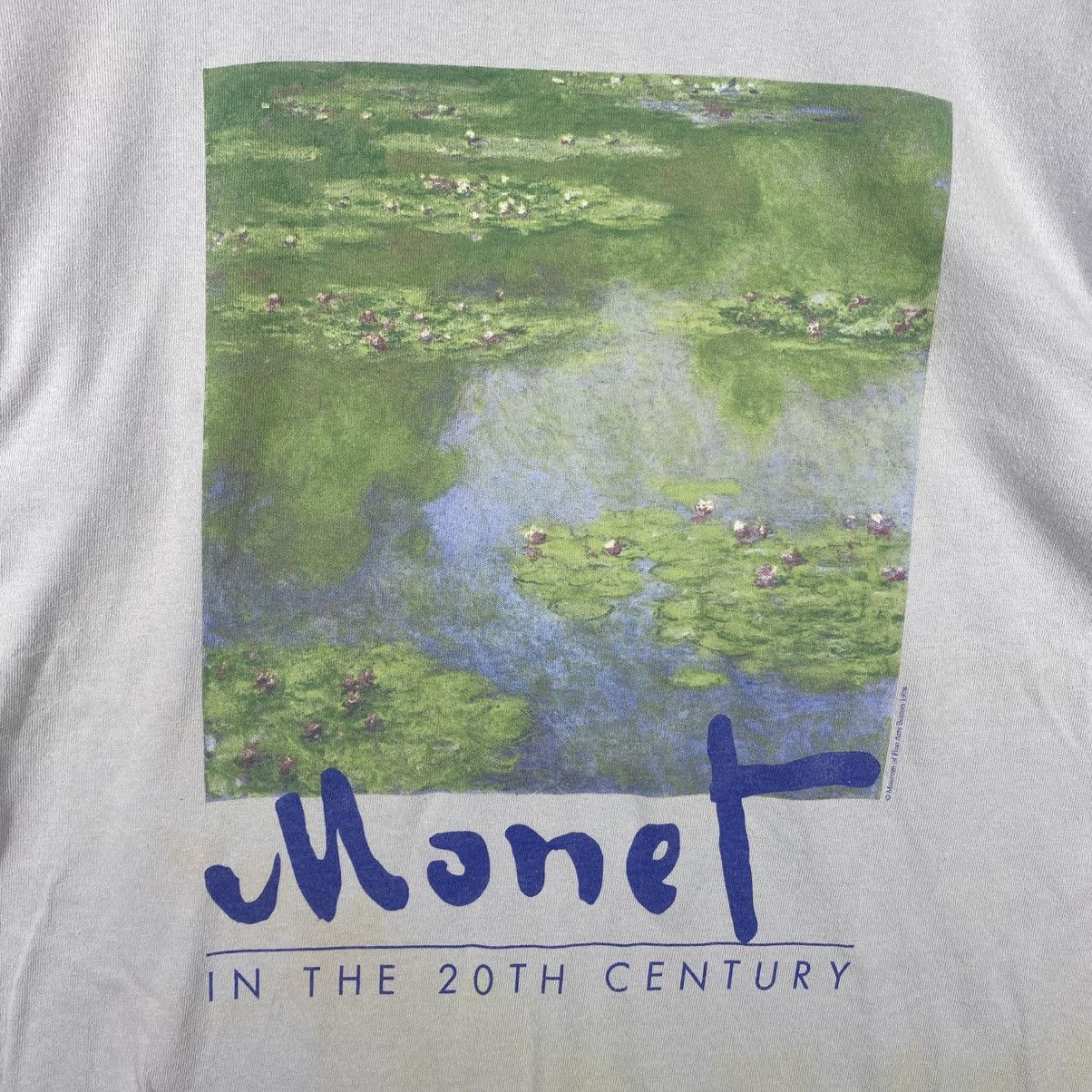 Vintage Vintage 90's MONET In The 20th Century Museum Art Tee Shirt Size US M / EU 48-50 / 2 - 2 Thumbnail