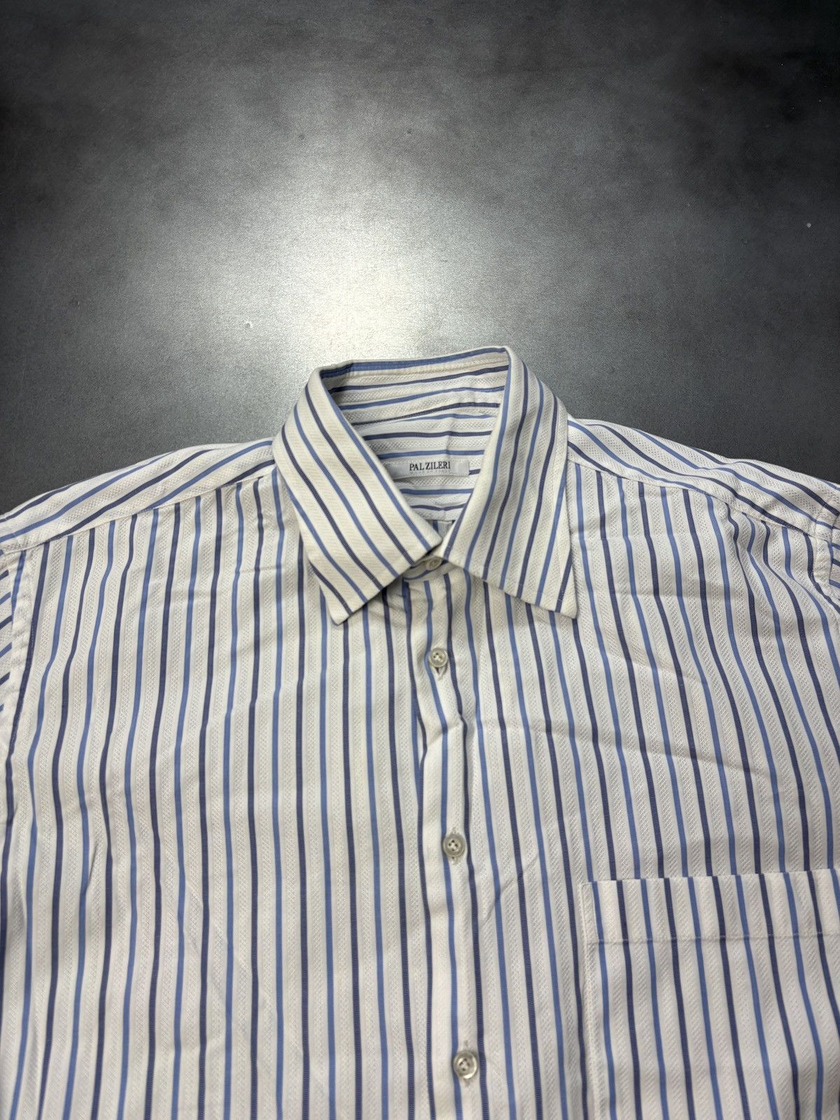 Pal Zileri 2000s Pal Zileri Dress Shirt Stripe Button Up Longsleeve Y2K Size US M / EU 48-50 / 2 - 4 Thumbnail