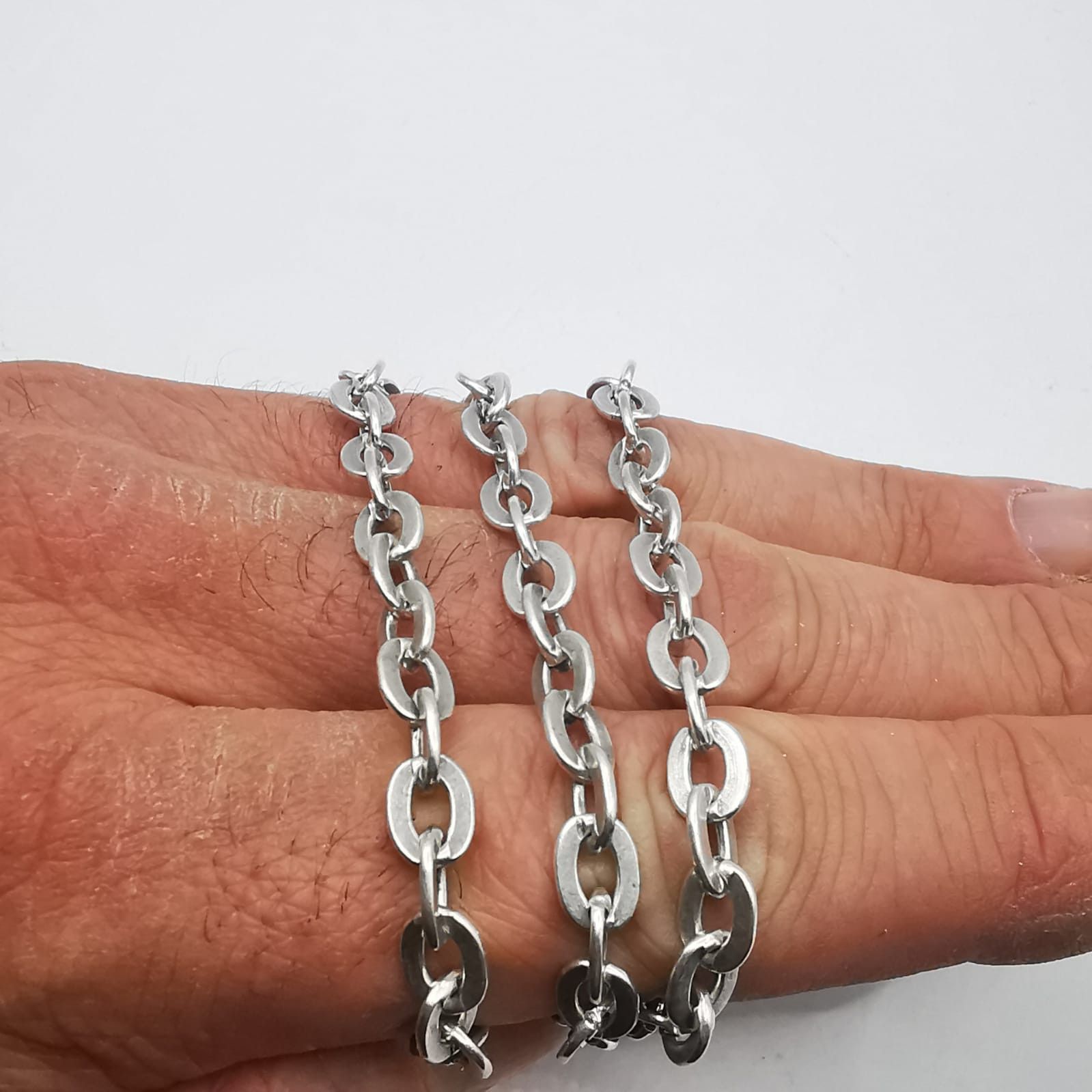Sterling Silver Vintage Jewelry Chain, 925 Sterling Silver, Signed 30.15g Size ONE SIZE - 8 Thumbnail