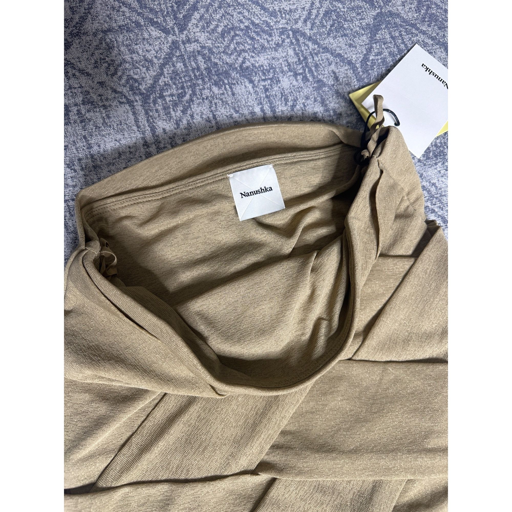 Nanushka Nanushka Draped Mesh Jersey Maxi Skirt Size 26" / US 2 / IT 38 - 6 Thumbnail