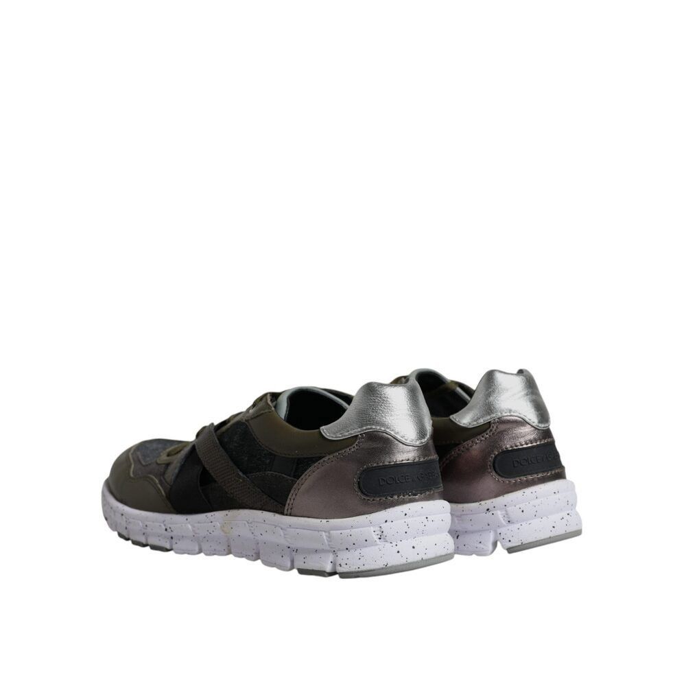 Dolce & Gabbana Dolce & Gabbana Multicolor Canvas Leather Low Top Sneaker Sh Size US 7 / EU 40 - 5 Thumbnail