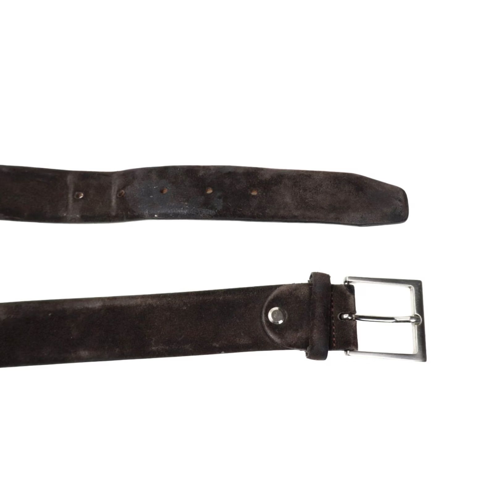 Suitsupply Suitsupply Belt Men 85 /34 Brown Square Shape Buckle Genuine Suede Leather Belt Mens Brown Square Buckle Suede Leather Size ONE SIZE - 4 Thumbnail