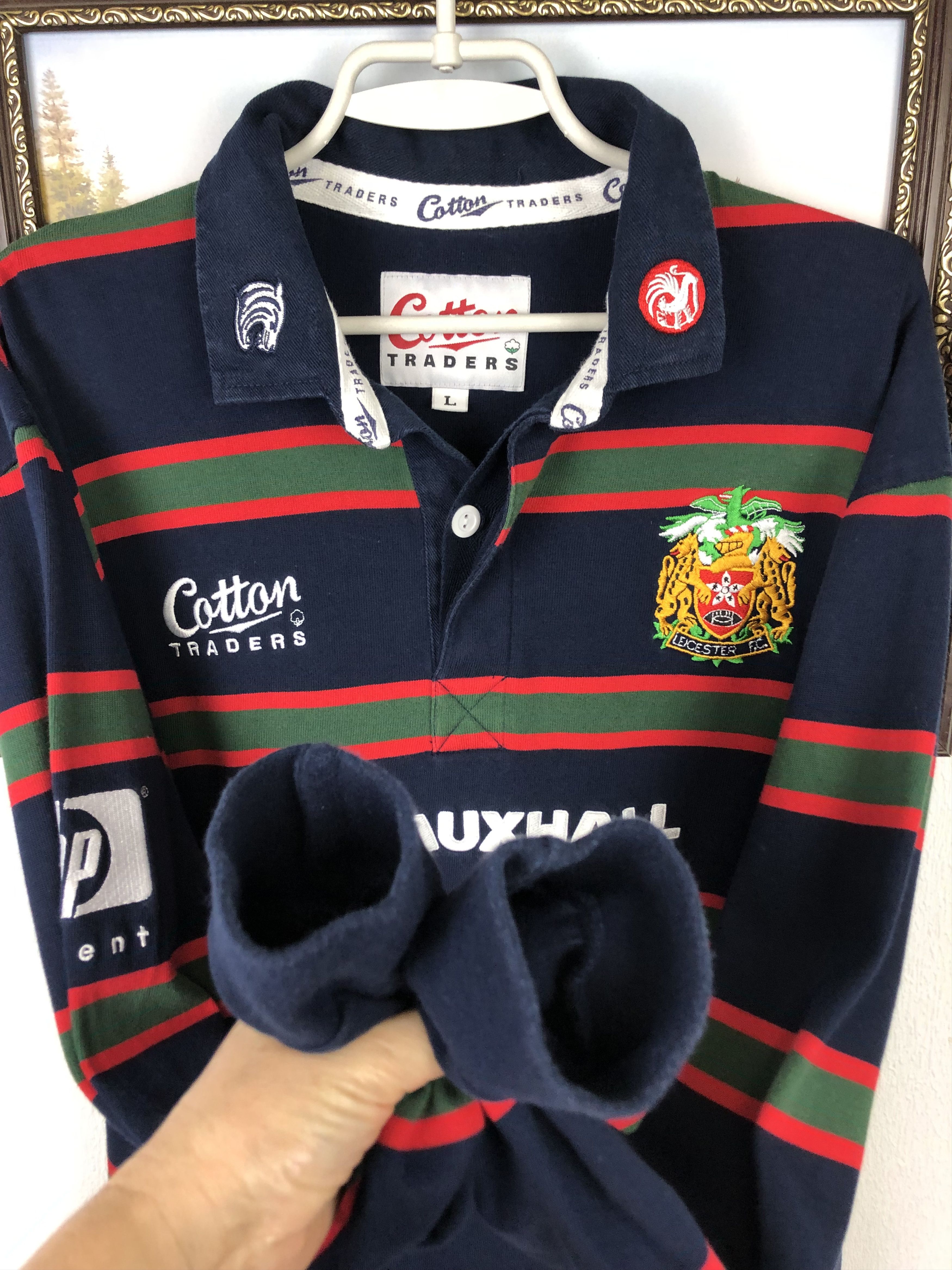 Vintage Vintage Leicester Tigers Rugby Union Cotton Traders Jersey Size US L / EU 52-54 / 3 - 7 Thumbnail