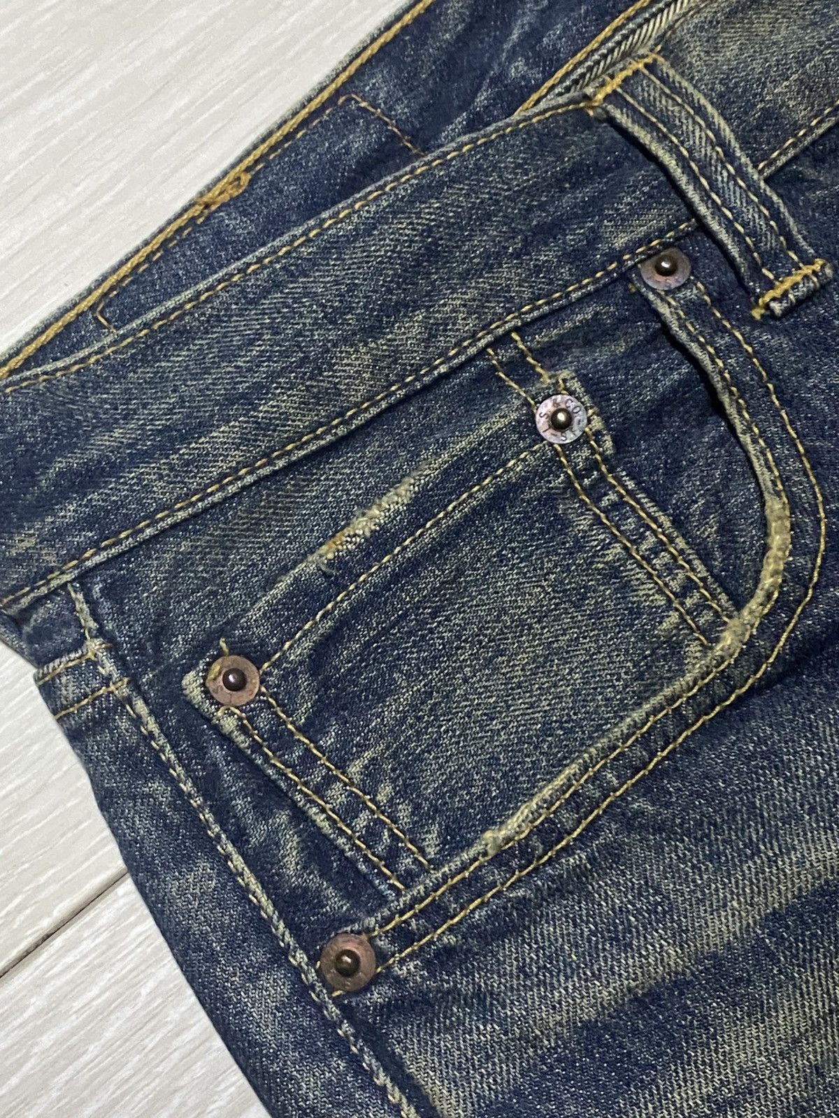 Levi's Vintage Levis 501 Mud Wash Distressed Baggy Jeans Size US 34 / EU 50 - 11 Thumbnail