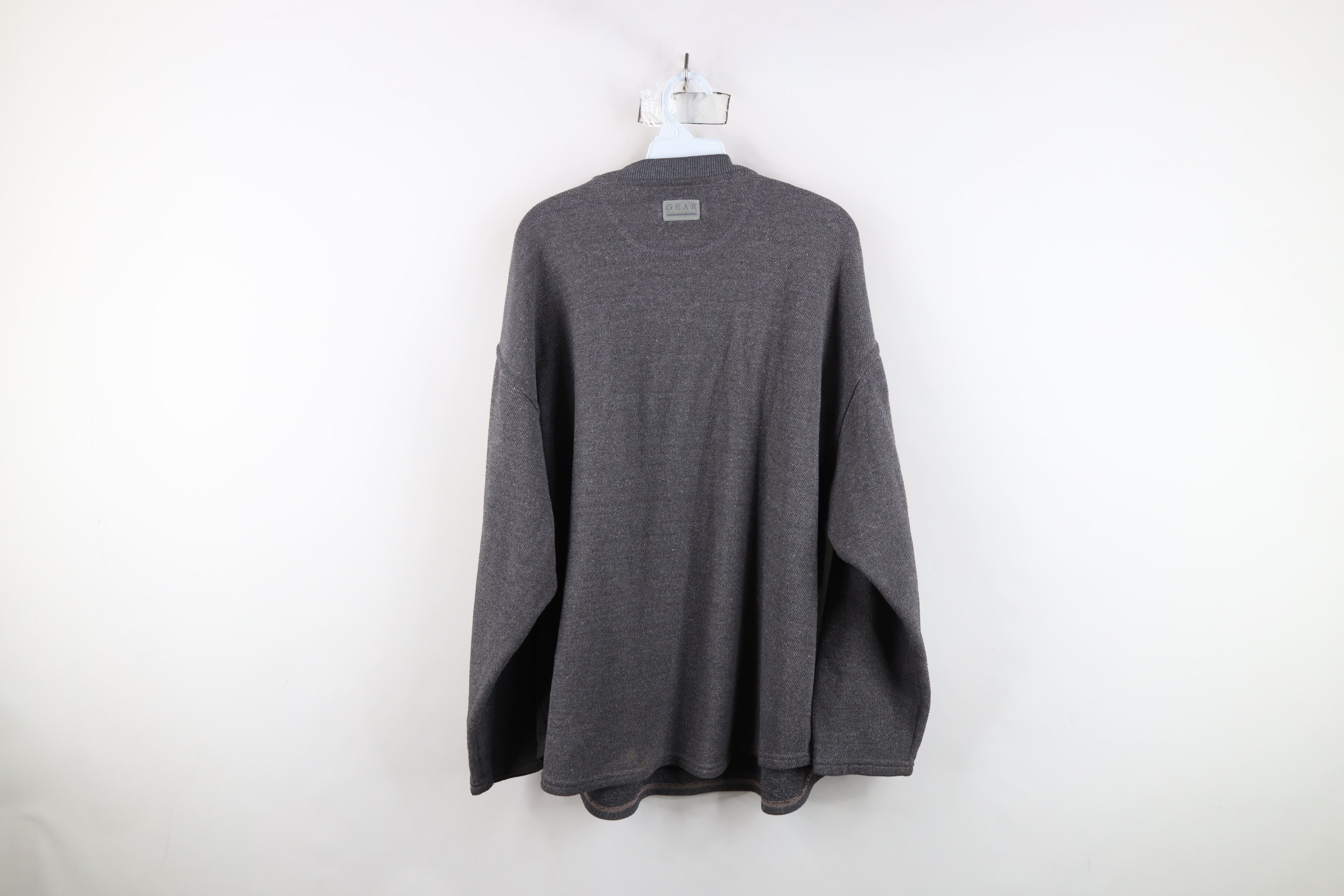Vintage Vintage 90s Michigan University Thermal Knit Henley T-Shirt Size US XL / EU 56 / 4 - 11 Thumbnail